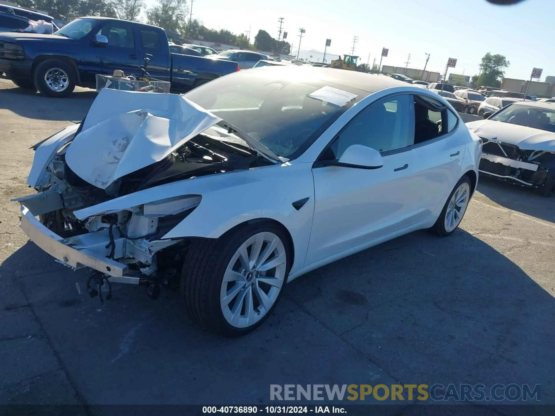 2 Photograph of a damaged car 5YJ3E1EAXPF550758 TESLA MODEL 3 2023