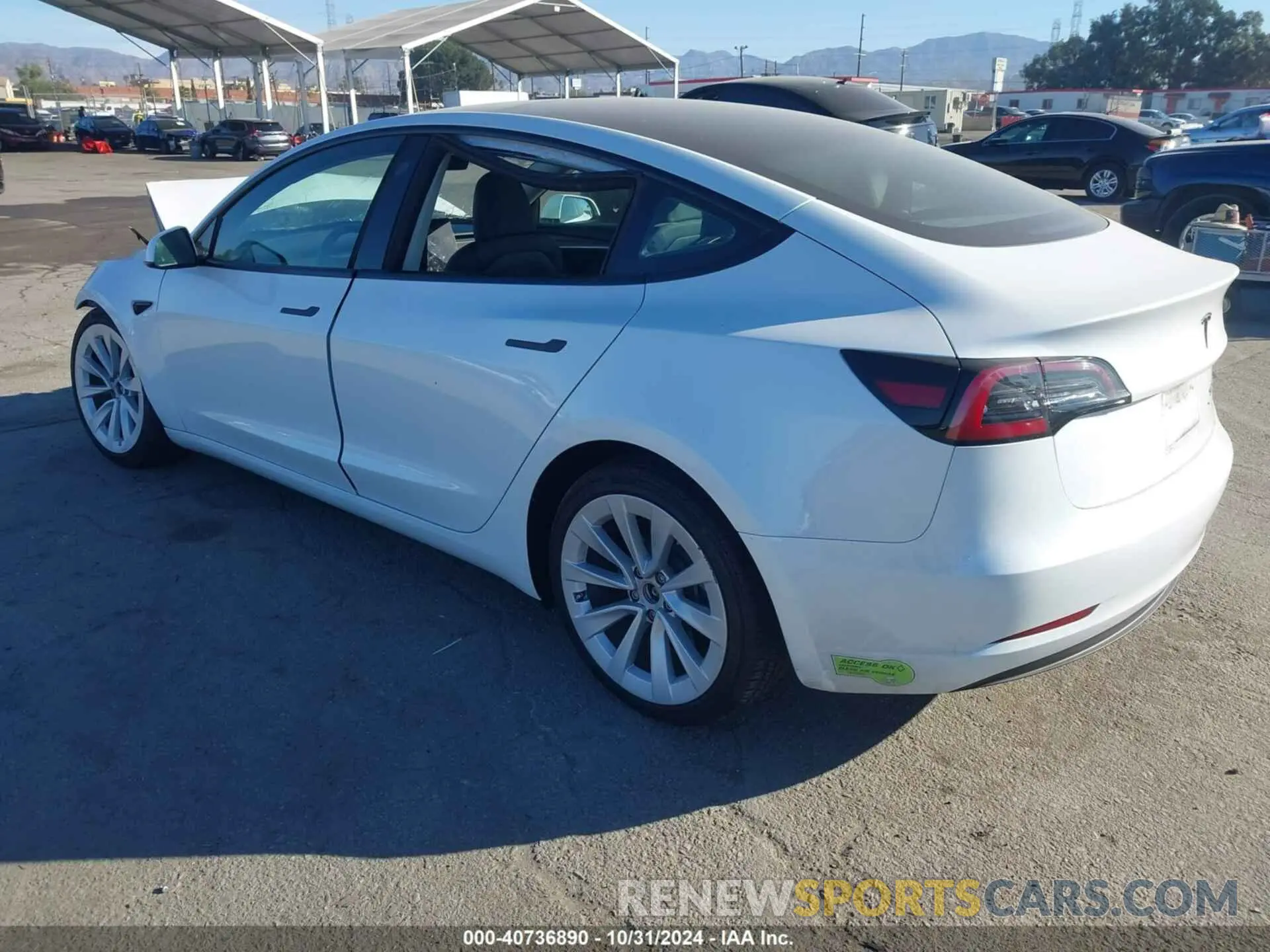 3 Photograph of a damaged car 5YJ3E1EAXPF550758 TESLA MODEL 3 2023