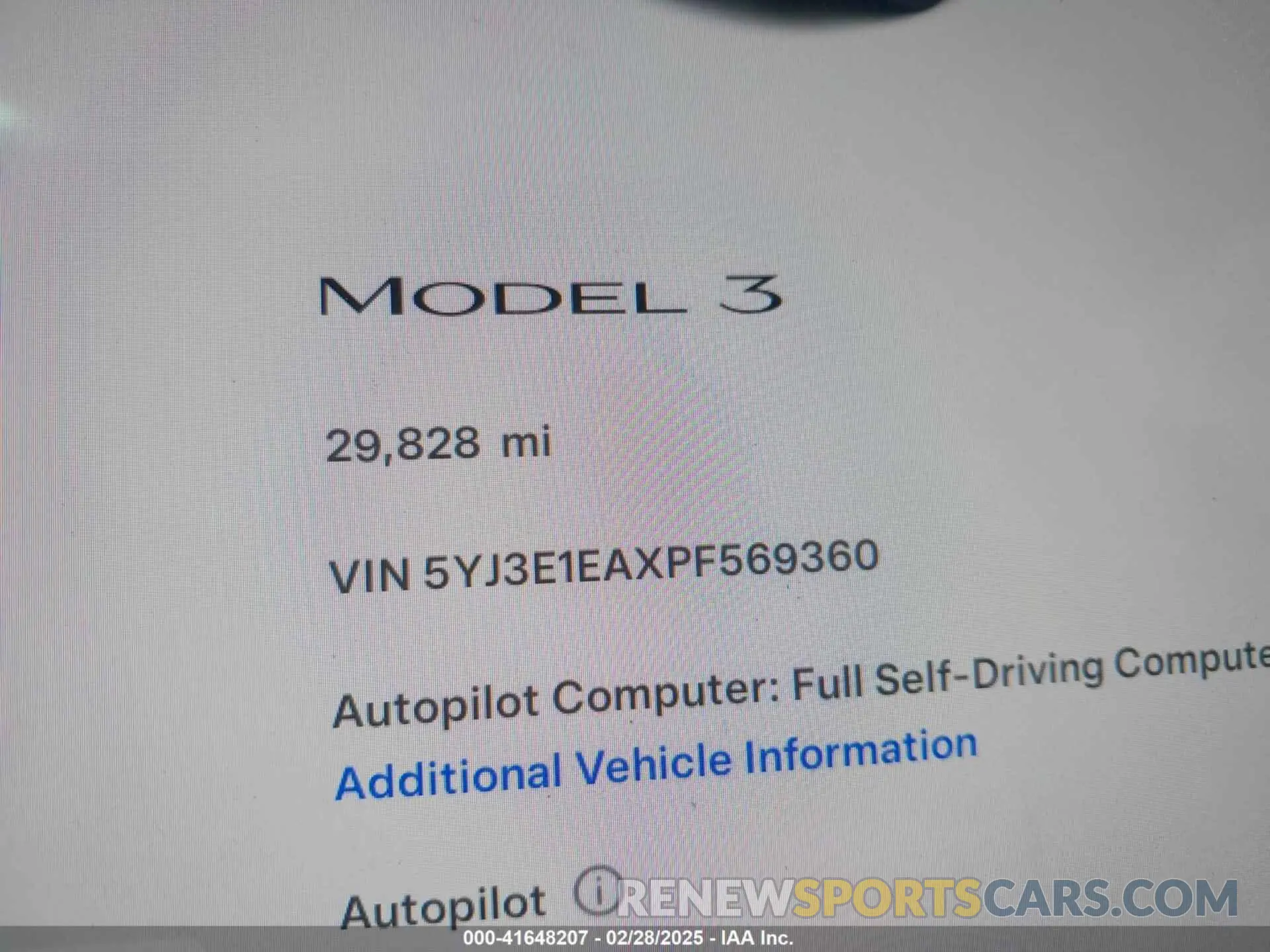 16 Photograph of a damaged car 5YJ3E1EAXPF569360 TESLA MODEL 3 2023