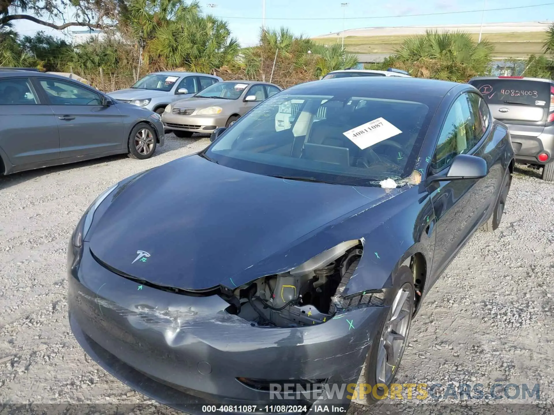 2 Photograph of a damaged car 5YJ3E1EAXPF591777 TESLA MODEL 3 2023