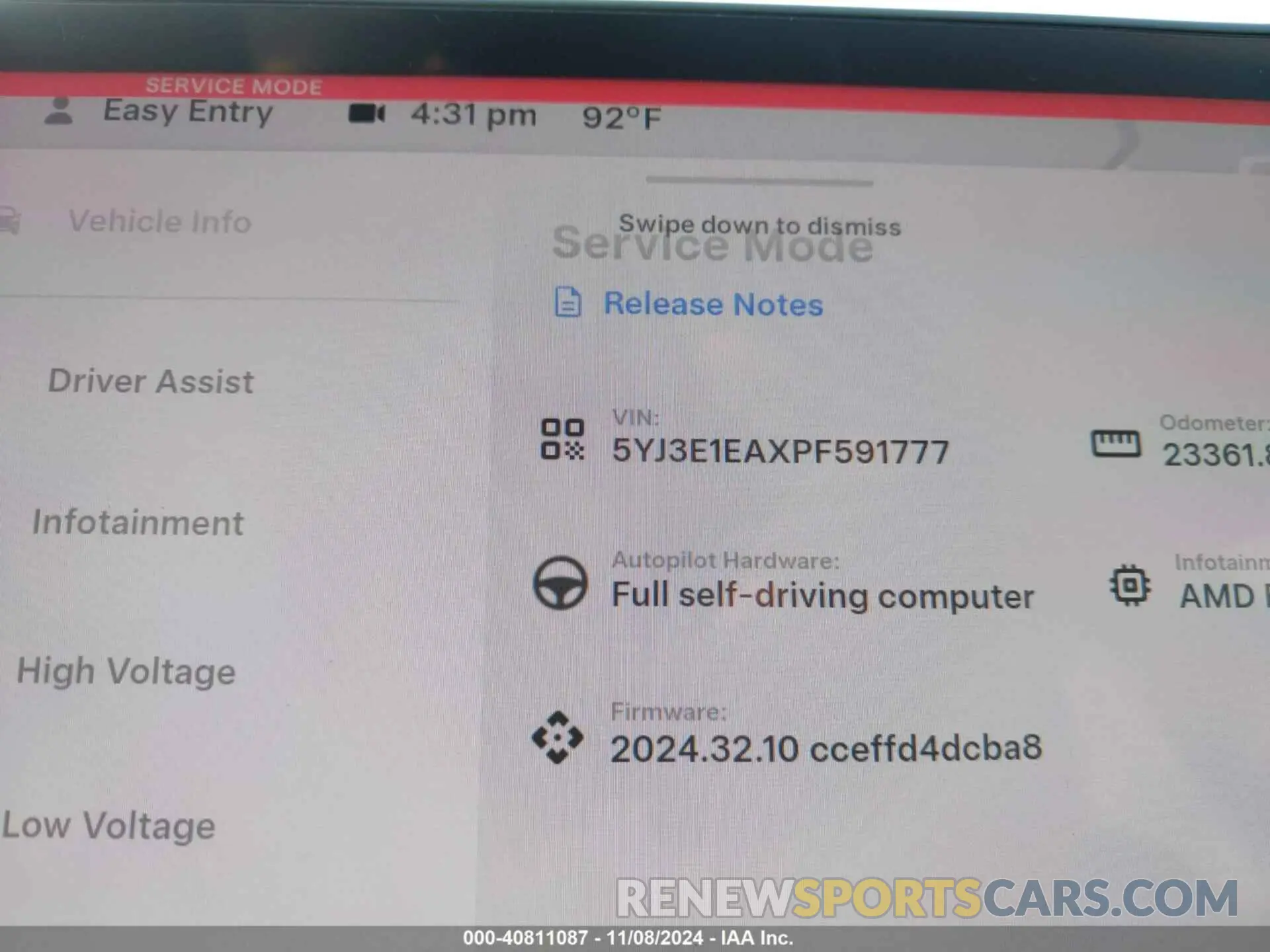 9 Photograph of a damaged car 5YJ3E1EAXPF591777 TESLA MODEL 3 2023