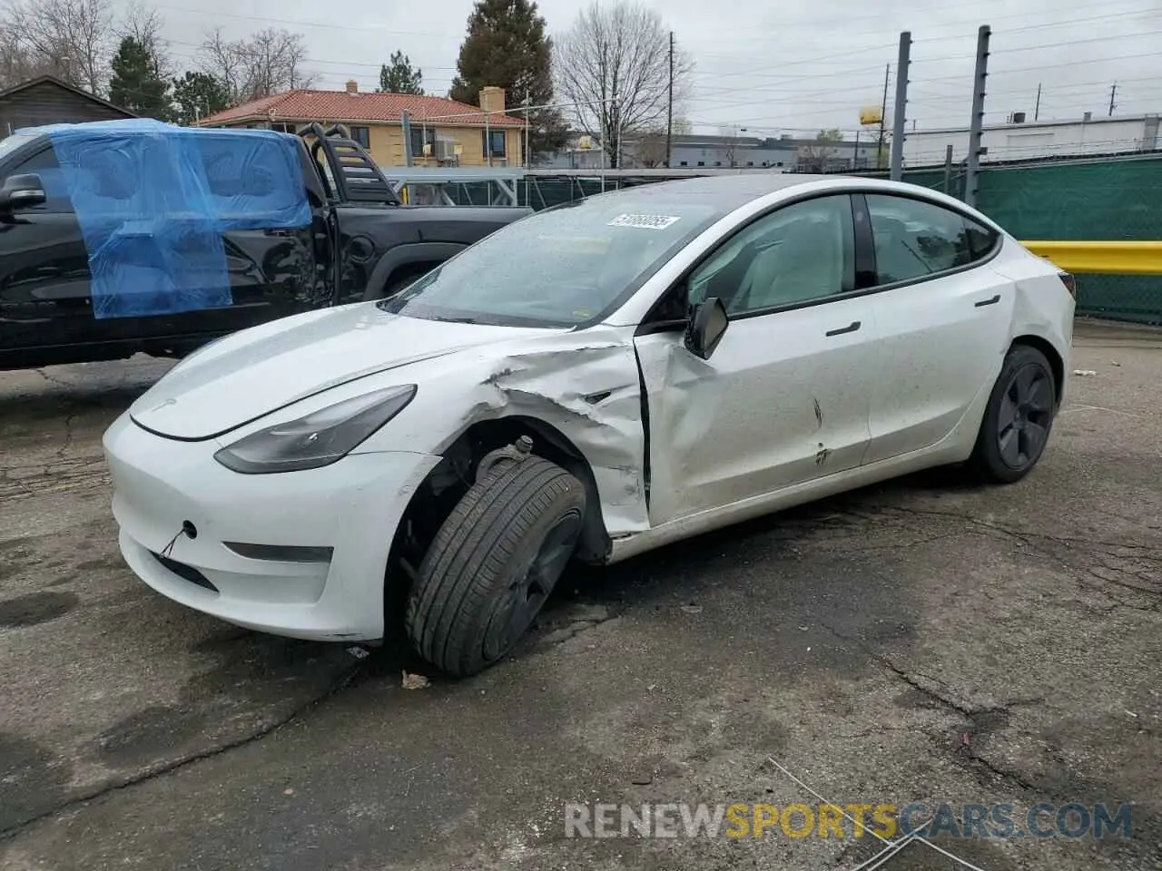 1 Photograph of a damaged car 5YJ3E1EAXPF600008 TESLA MODEL 3 2023