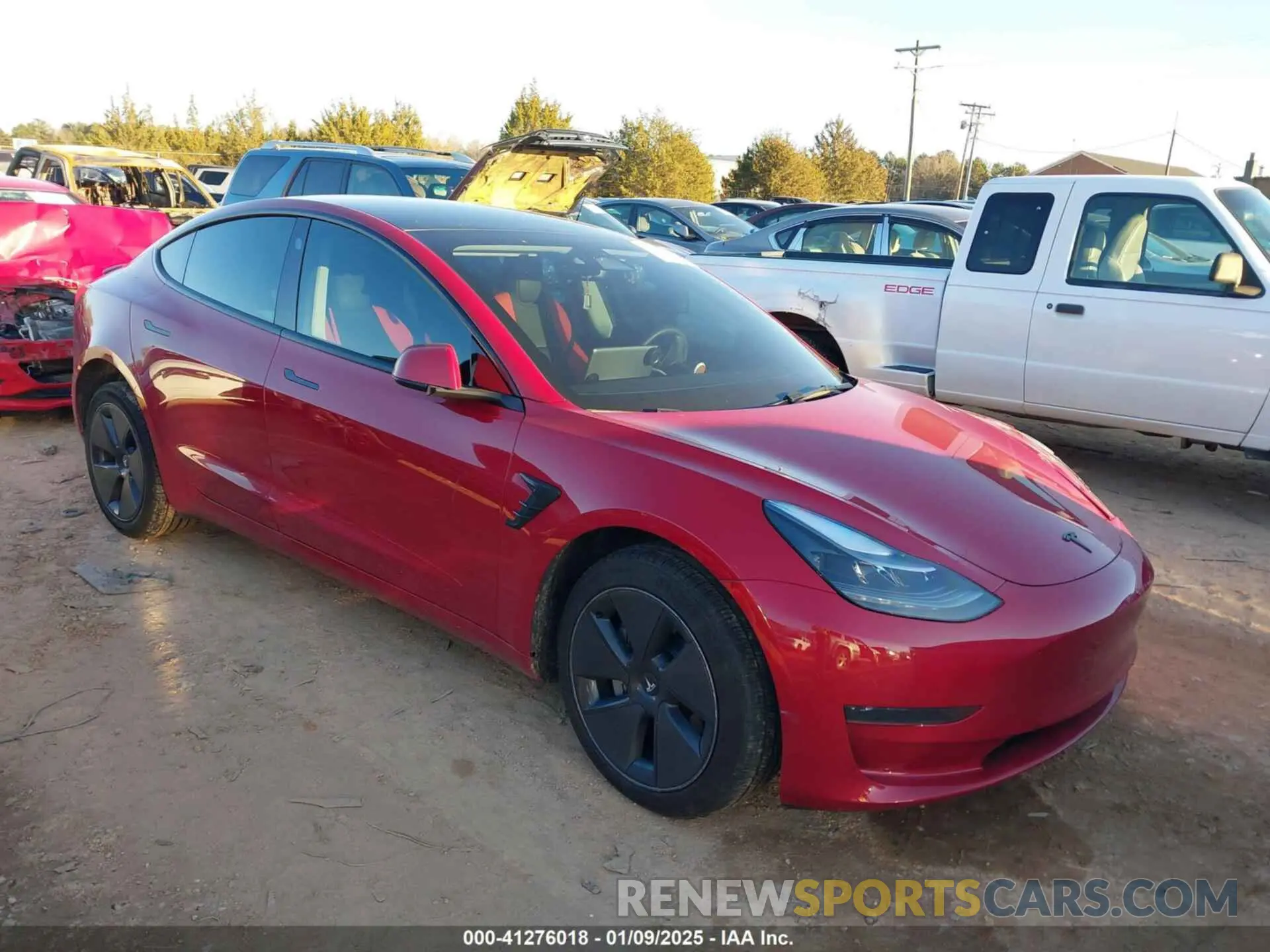 1 Photograph of a damaged car 5YJ3E1EAXPF600218 TESLA MODEL 3 2023