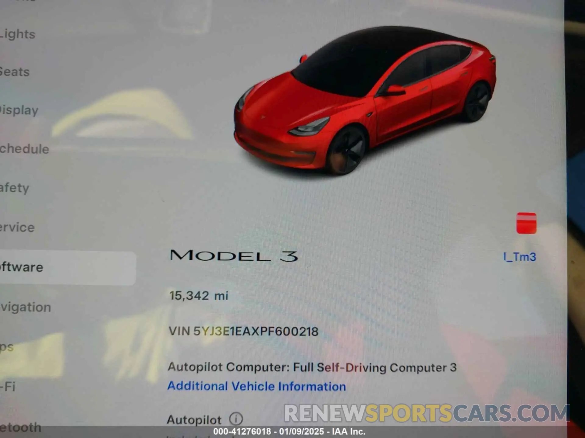 7 Photograph of a damaged car 5YJ3E1EAXPF600218 TESLA MODEL 3 2023
