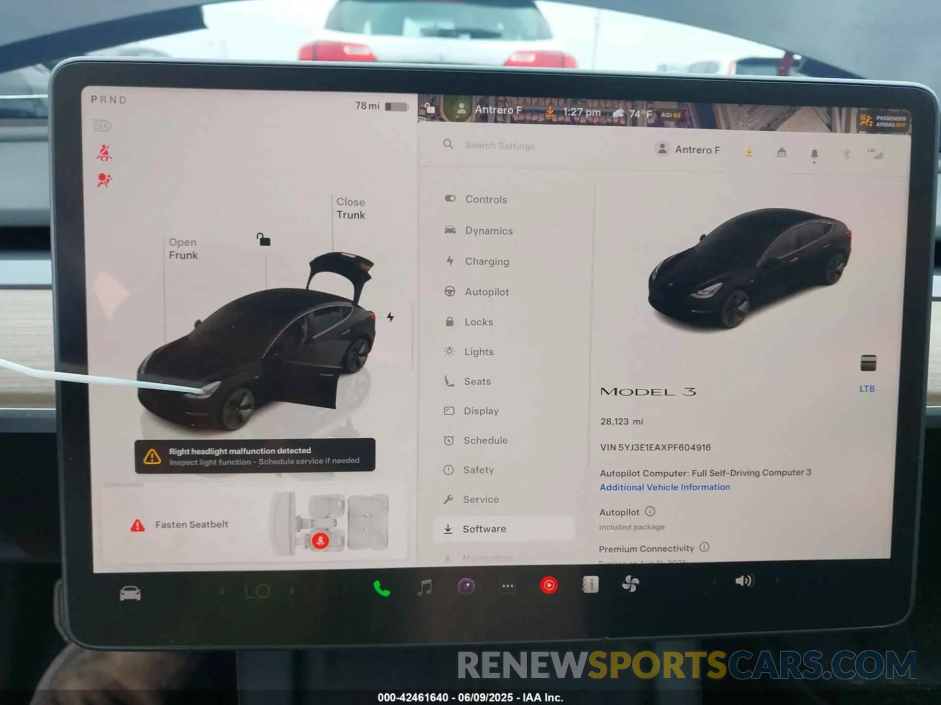 7 Photograph of a damaged car 5YJ3E1EAXPF604916 TESLA MODEL 3 2023