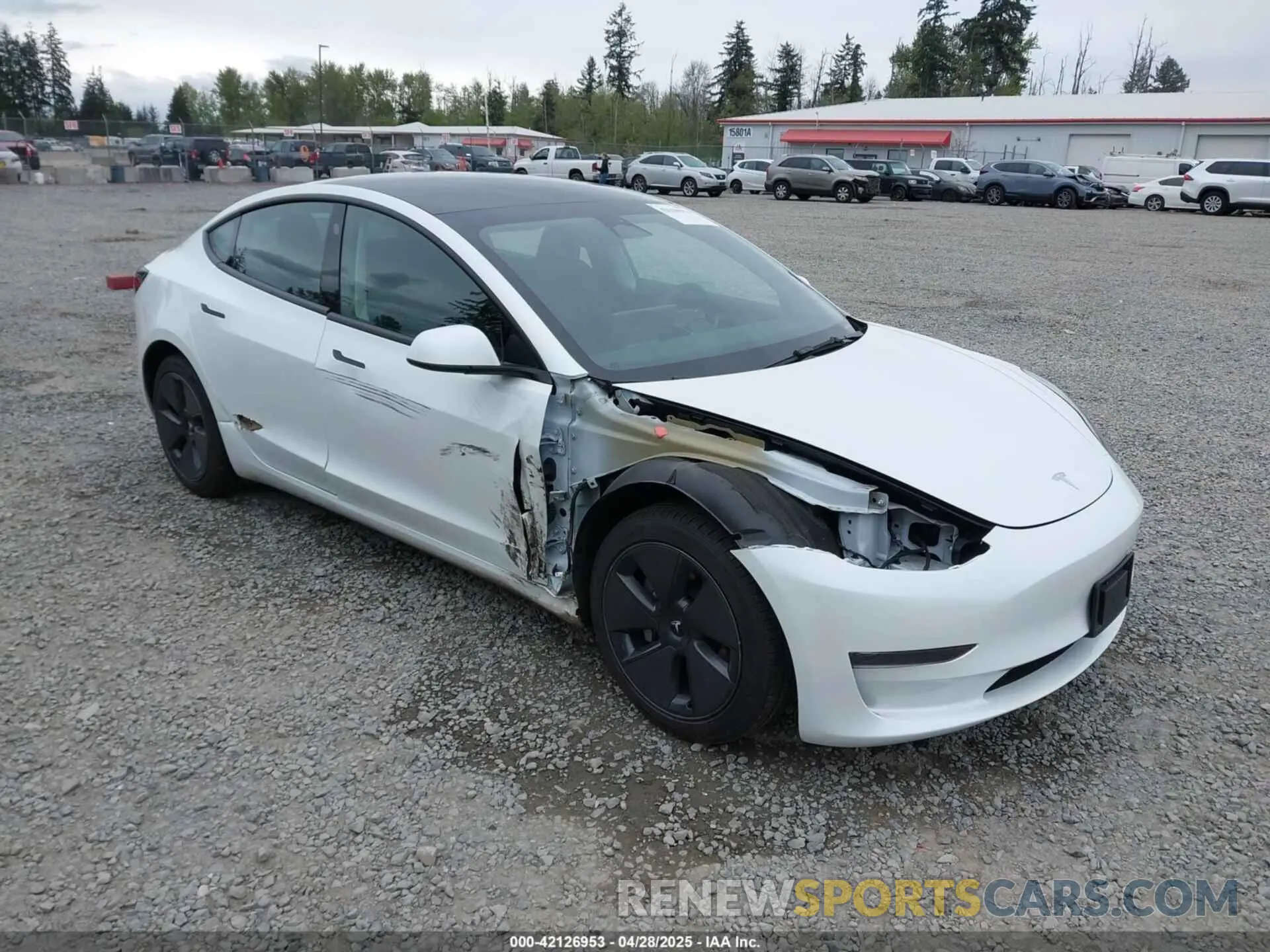 1 Photograph of a damaged car 5YJ3E1EAXPF611882 TESLA MODEL 3 2023
