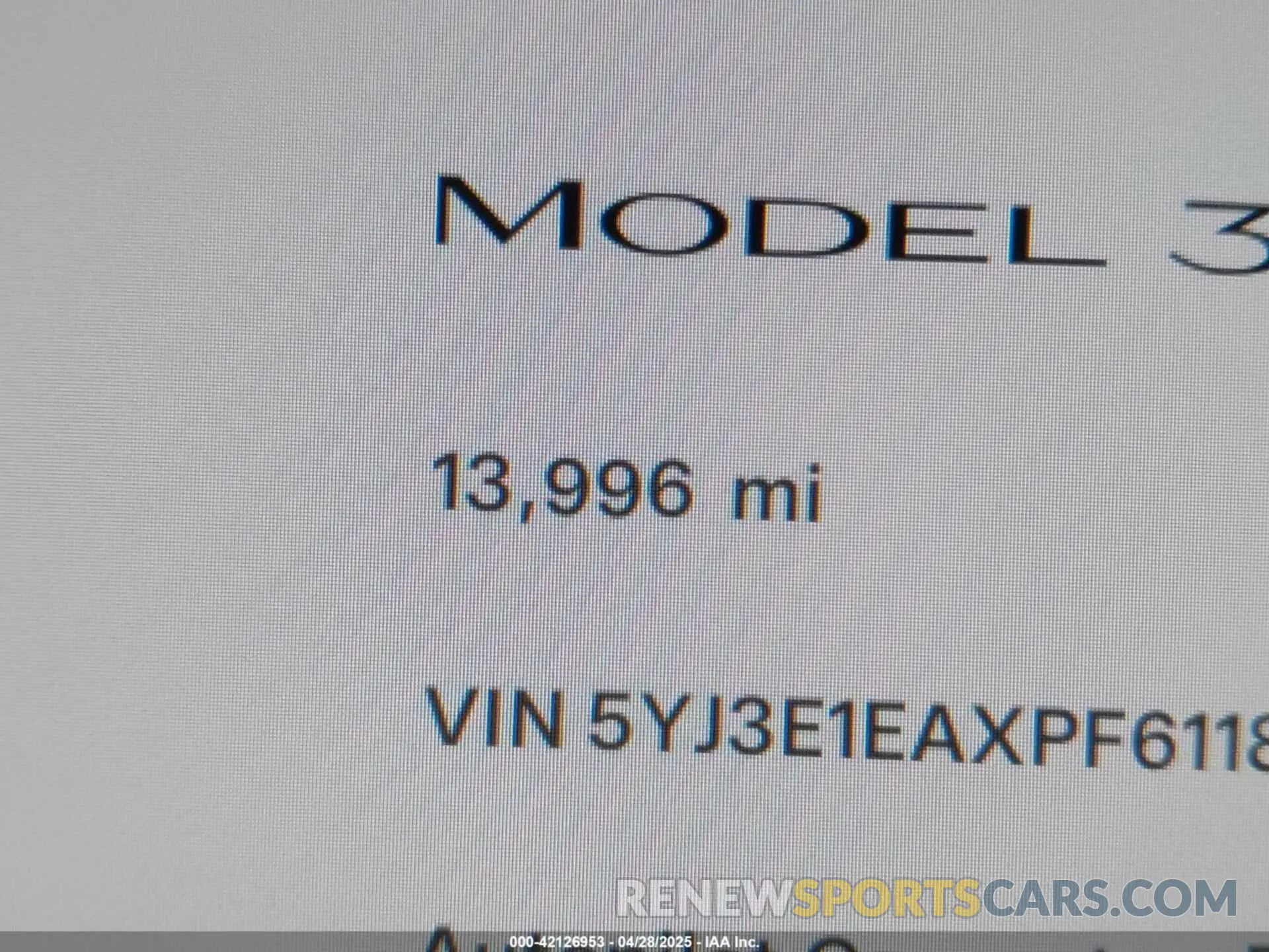 16 Photograph of a damaged car 5YJ3E1EAXPF611882 TESLA MODEL 3 2023