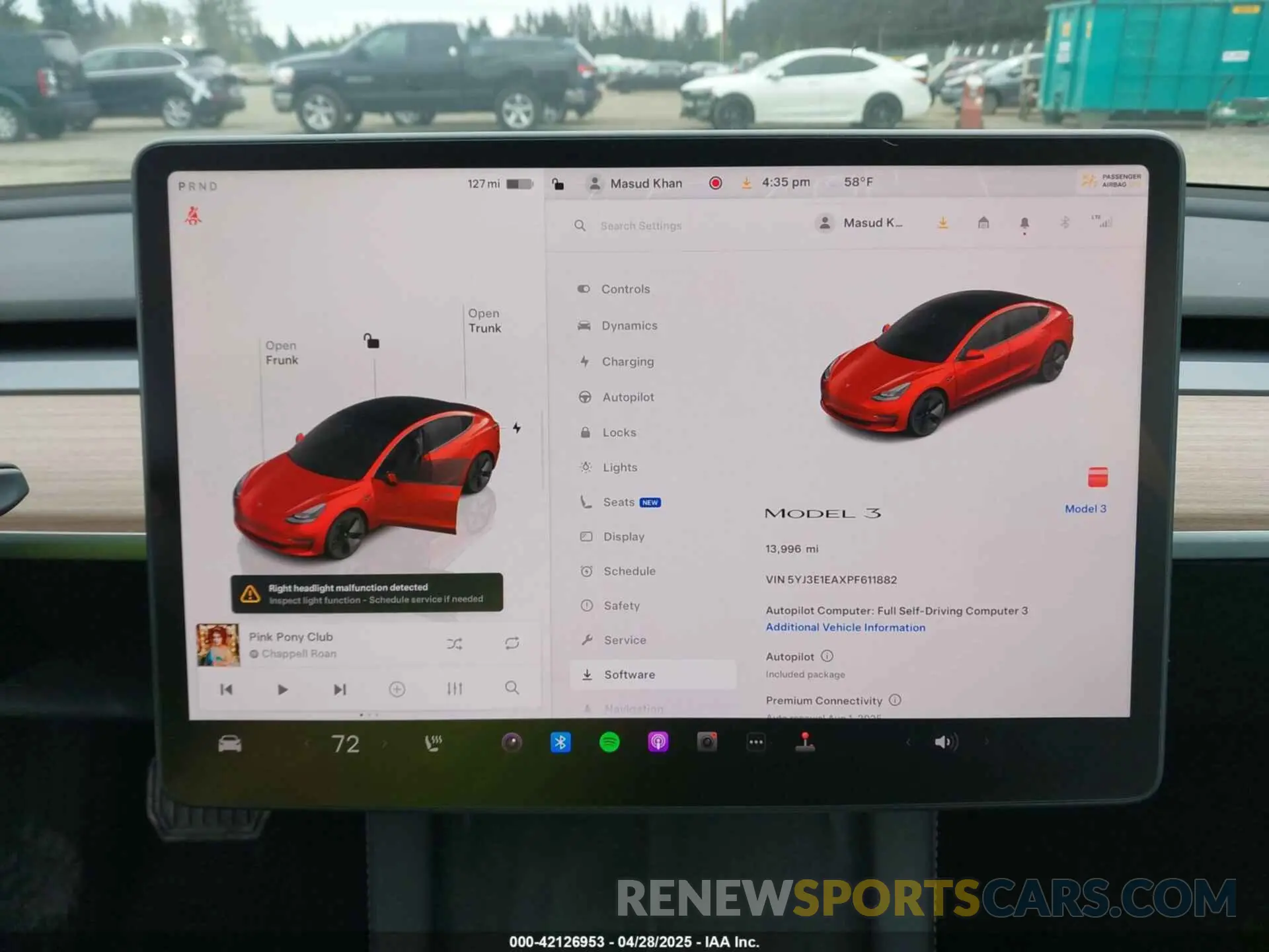 19 Photograph of a damaged car 5YJ3E1EAXPF611882 TESLA MODEL 3 2023