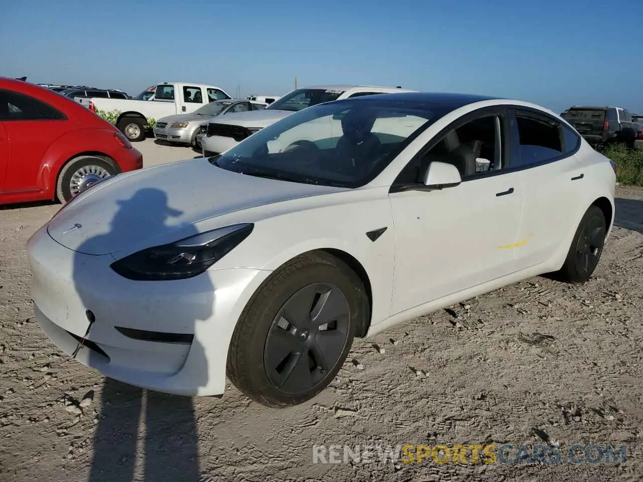 1 Photograph of a damaged car 5YJ3E1EAXPF627533 TESLA MODEL 3 2023