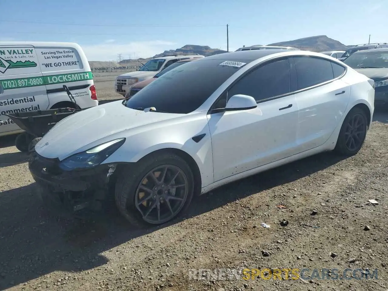 1 Photograph of a damaged car 5YJ3E1EAXPF641657 TESLA MODEL 3 2023