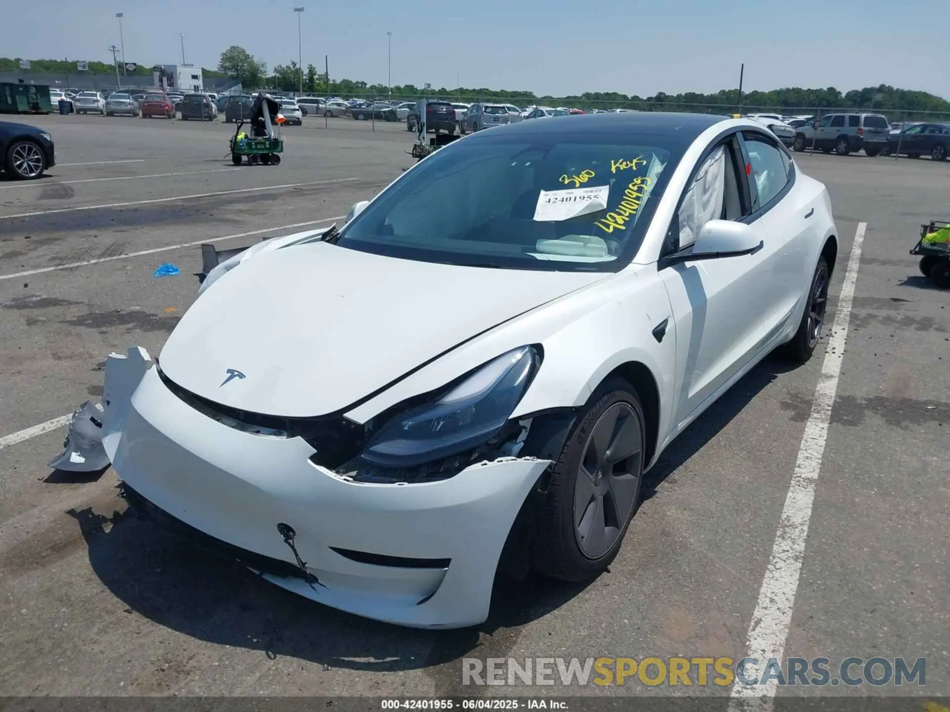 2 Photograph of a damaged car 5YJ3E1EAXPF645384 TESLA MODEL 3 2023