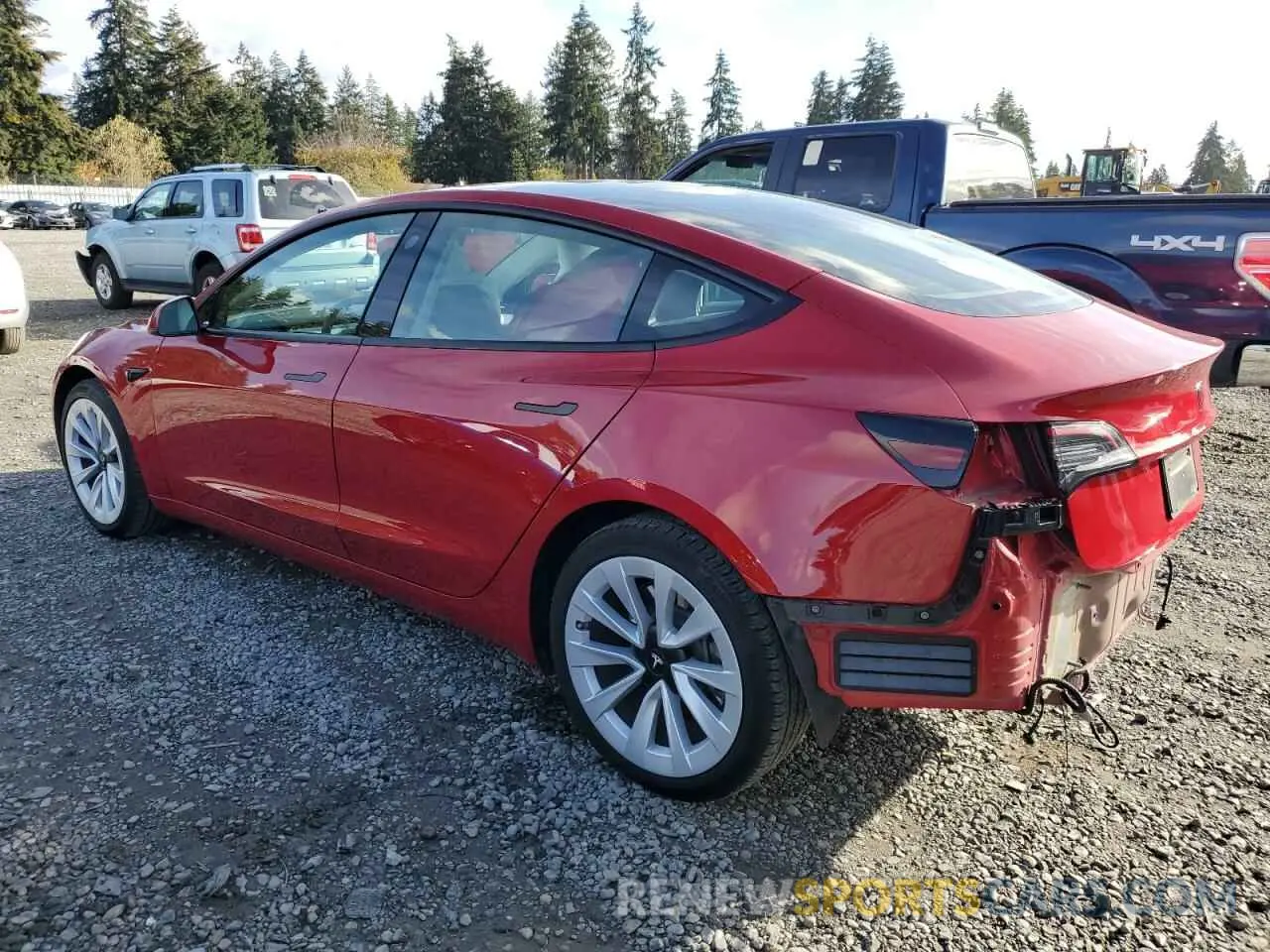 2 Photograph of a damaged car 5YJ3E1EAXPF658393 TESLA MODEL 3 2023