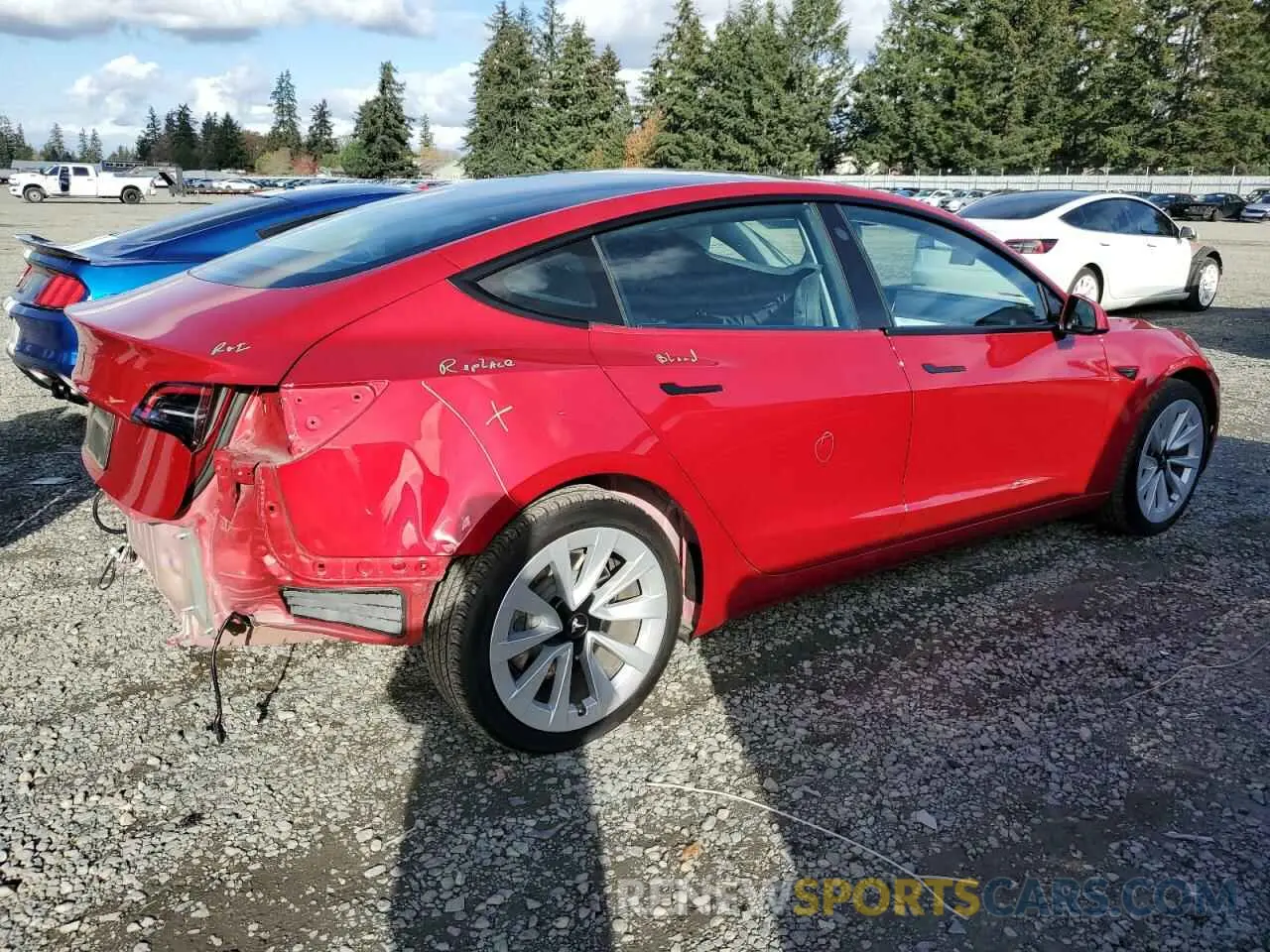 3 Photograph of a damaged car 5YJ3E1EAXPF658393 TESLA MODEL 3 2023