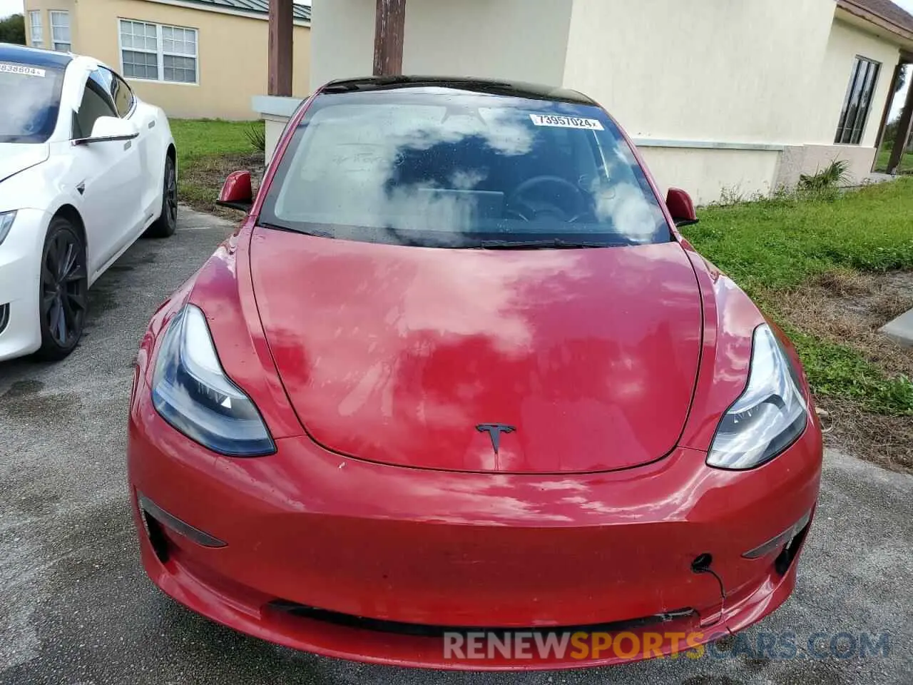 5 Photograph of a damaged car 5YJ3E1EAXPF677929 TESLA MODEL 3 2023