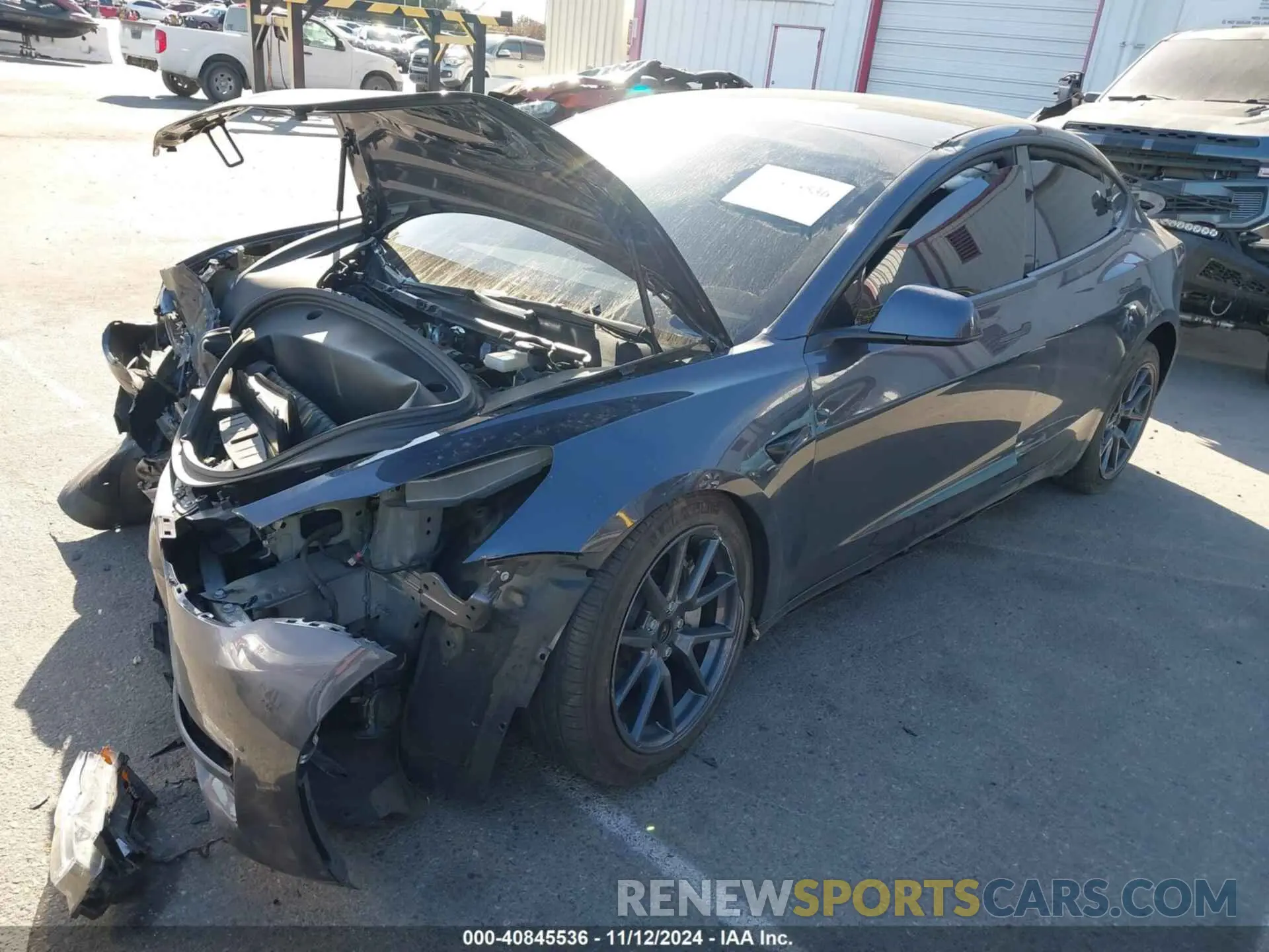 2 Photograph of a damaged car 5YJ3E1EAXPF679258 TESLA MODEL 3 2023