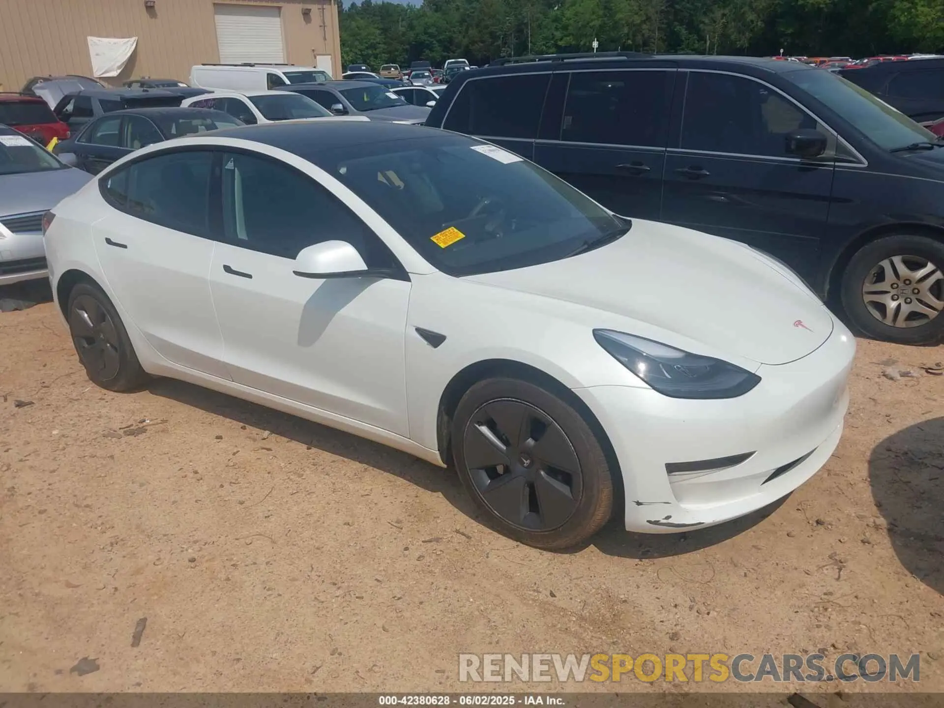 1 Photograph of a damaged car 5YJ3E1EAXPF686095 TESLA MODEL 3 2023