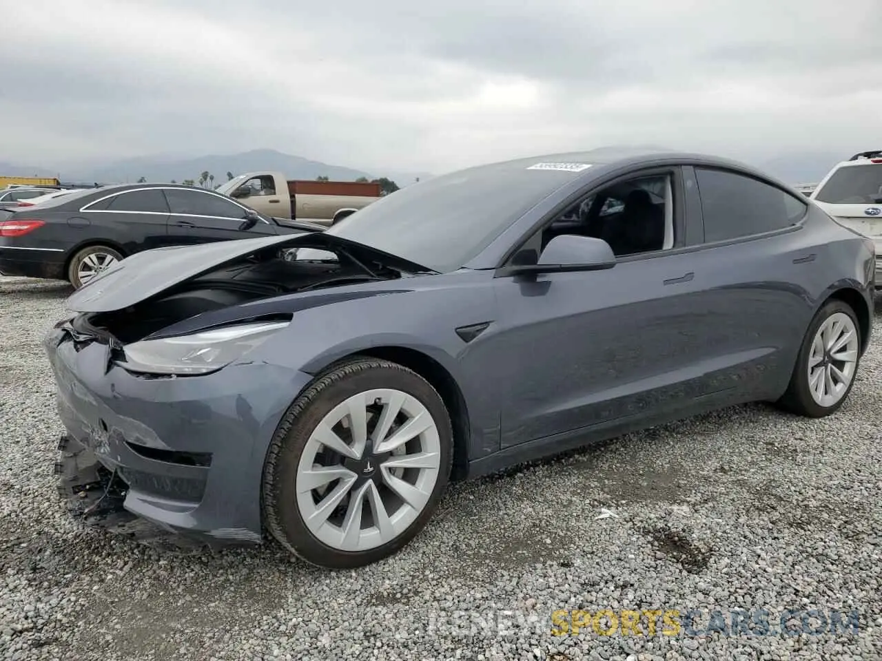 1 Photograph of a damaged car 5YJ3E1EAXPF694942 TESLA MODEL 3 2023