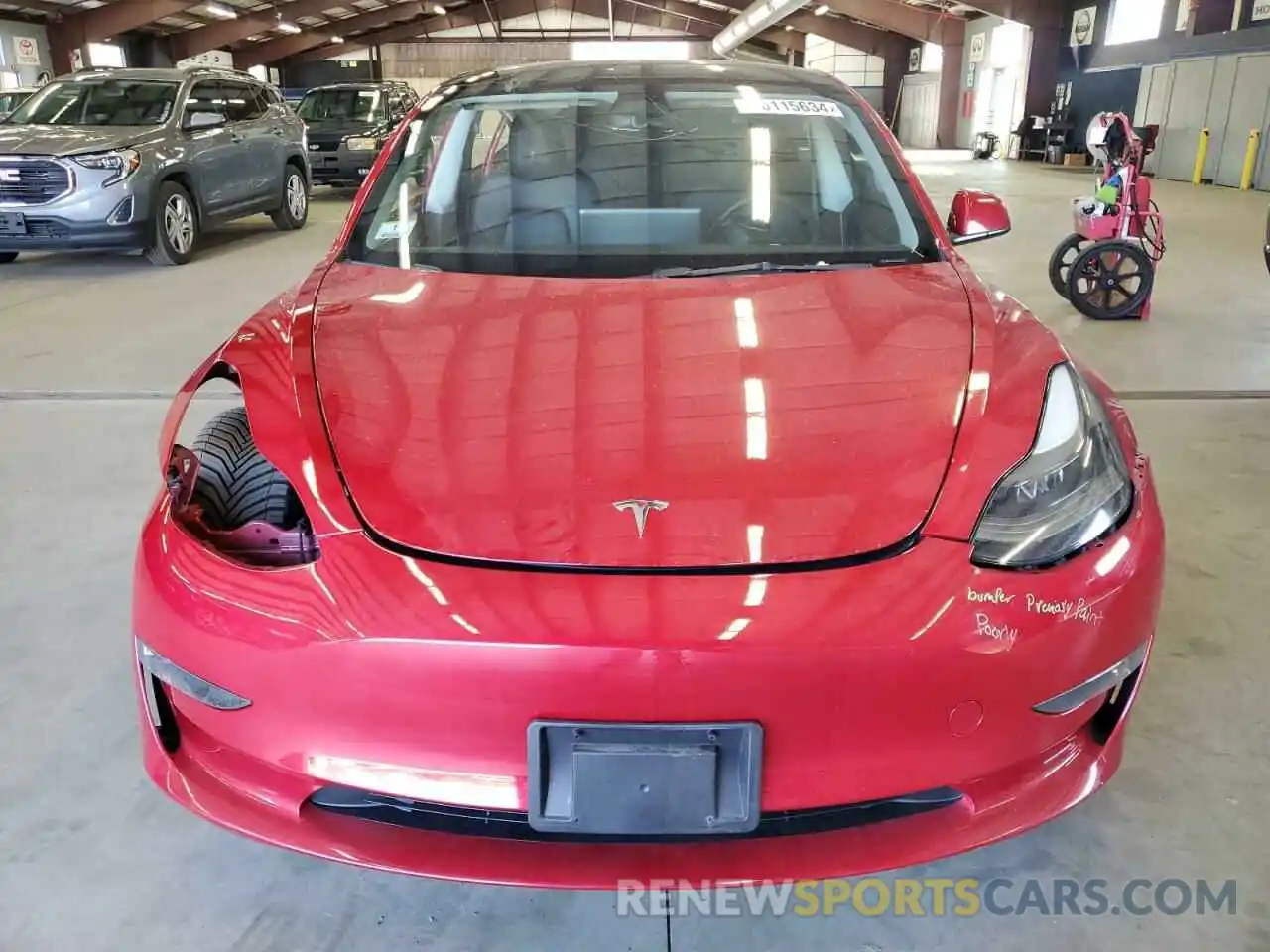 5 Photograph of a damaged car 5YJ3E1EB0PF389247 TESLA MODEL 3 2023