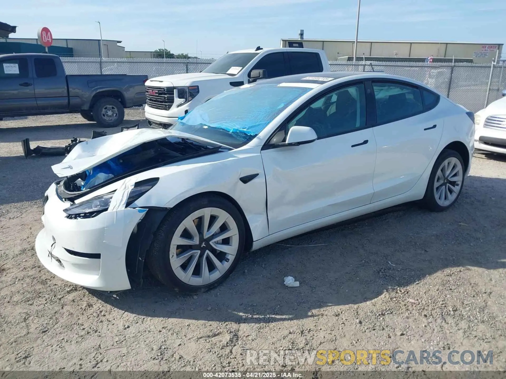 2 Photograph of a damaged car 5YJ3E1EB0PF392696 TESLA MODEL 3 2023