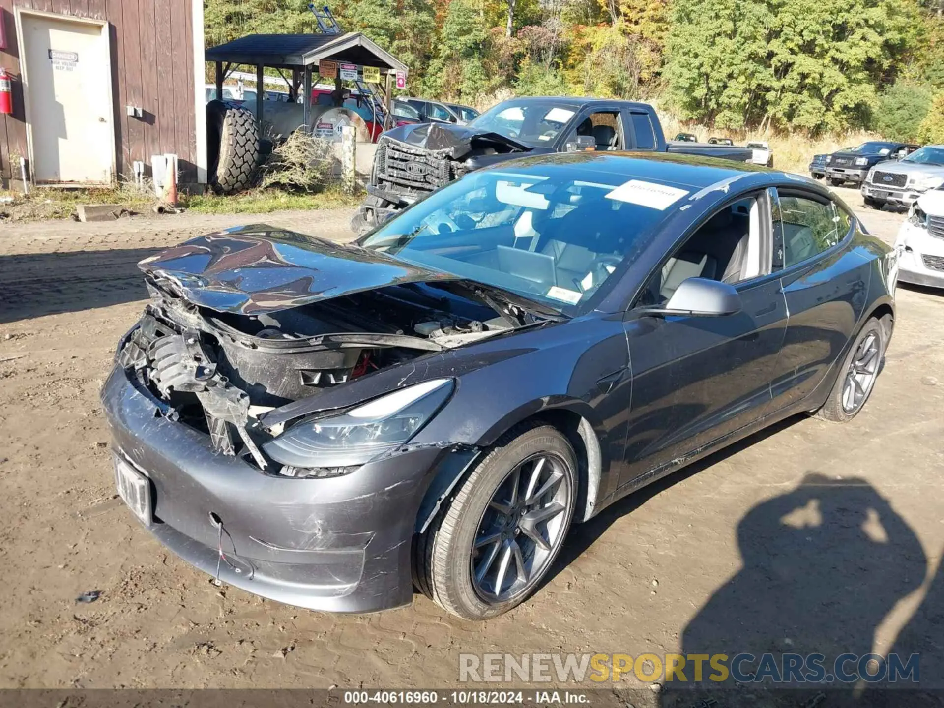 2 Photograph of a damaged car 5YJ3E1EB0PF392794 TESLA MODEL 3 2023