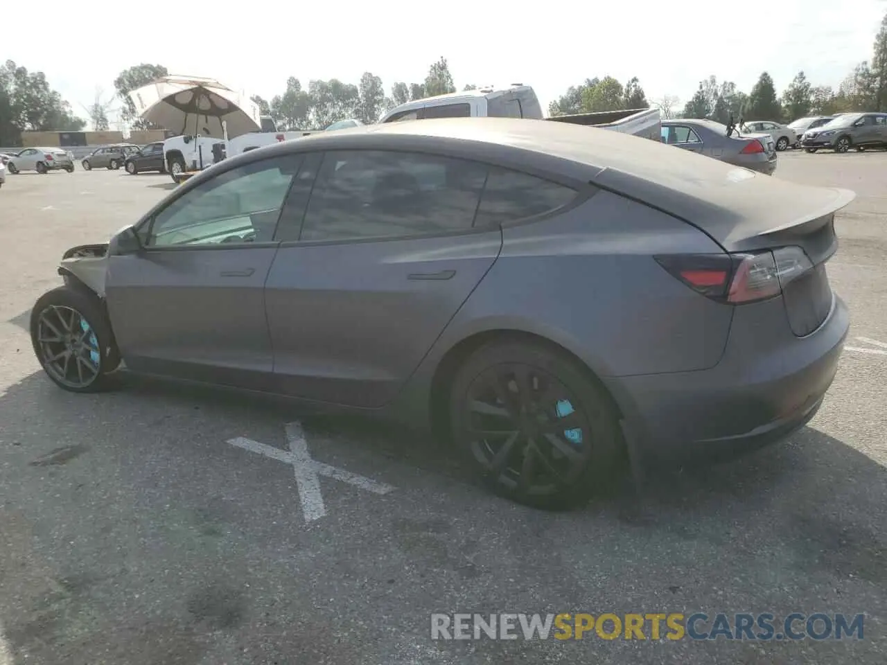 2 Photograph of a damaged car 5YJ3E1EB0PF393332 TESLA MODEL 3 2023