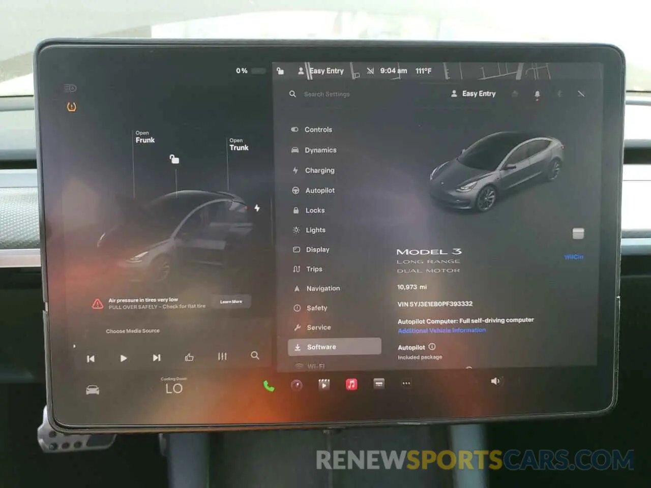 9 Photograph of a damaged car 5YJ3E1EB0PF393332 TESLA MODEL 3 2023