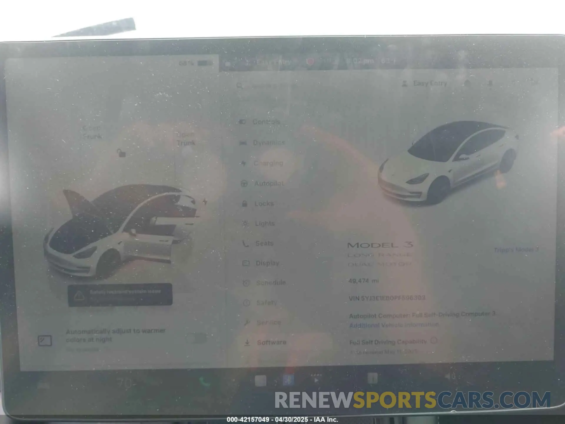 17 Photograph of a damaged car 5YJ3E1EB0PF596303 TESLA MODEL 3 2023