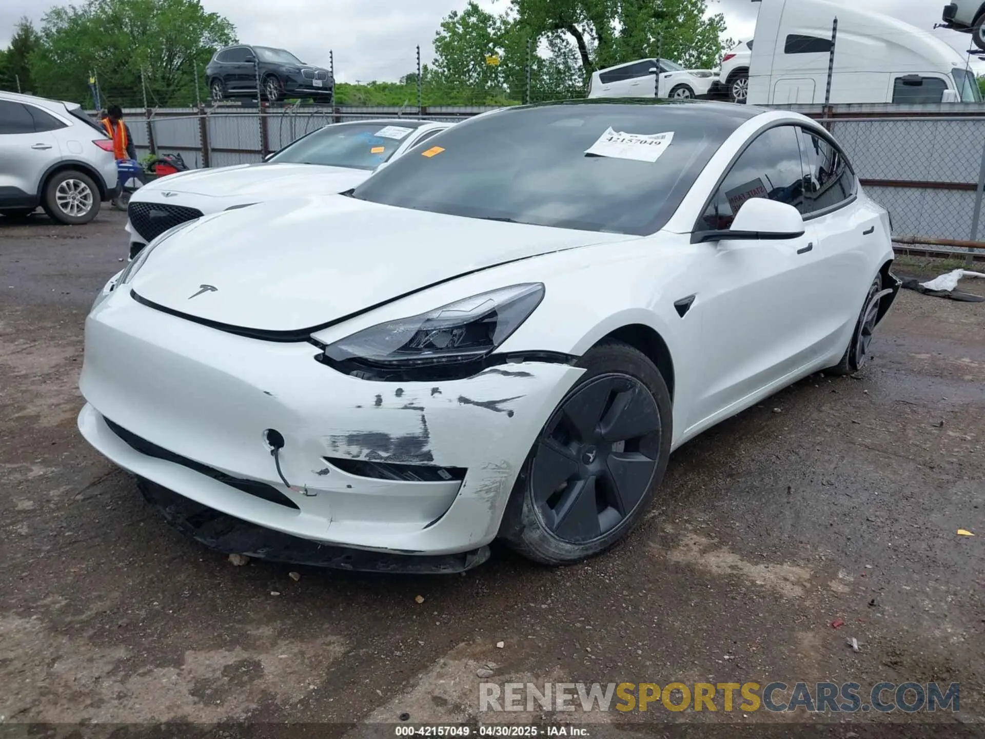 2 Photograph of a damaged car 5YJ3E1EB0PF596303 TESLA MODEL 3 2023