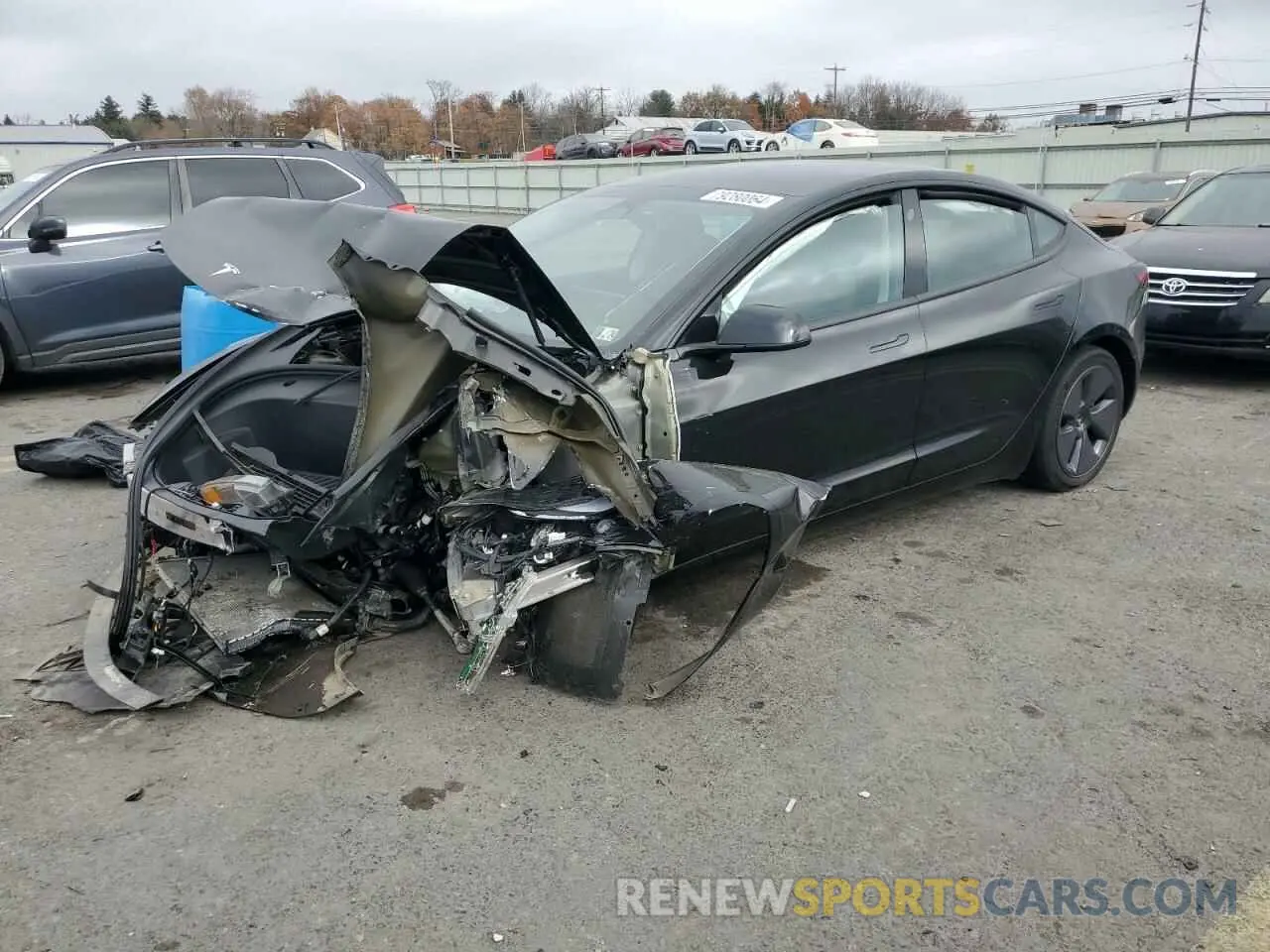 1 Photograph of a damaged car 5YJ3E1EB0PF608661 TESLA MODEL 3 2023
