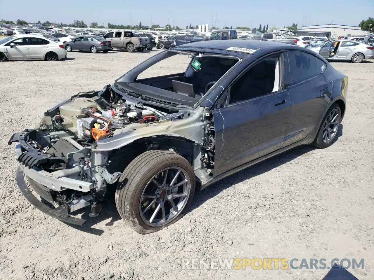 1 Photograph of a damaged car 5YJ3E1EB0PF636721 TESLA MODEL 3 2023