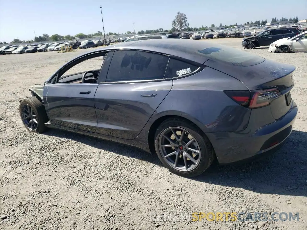 2 Photograph of a damaged car 5YJ3E1EB0PF636721 TESLA MODEL 3 2023
