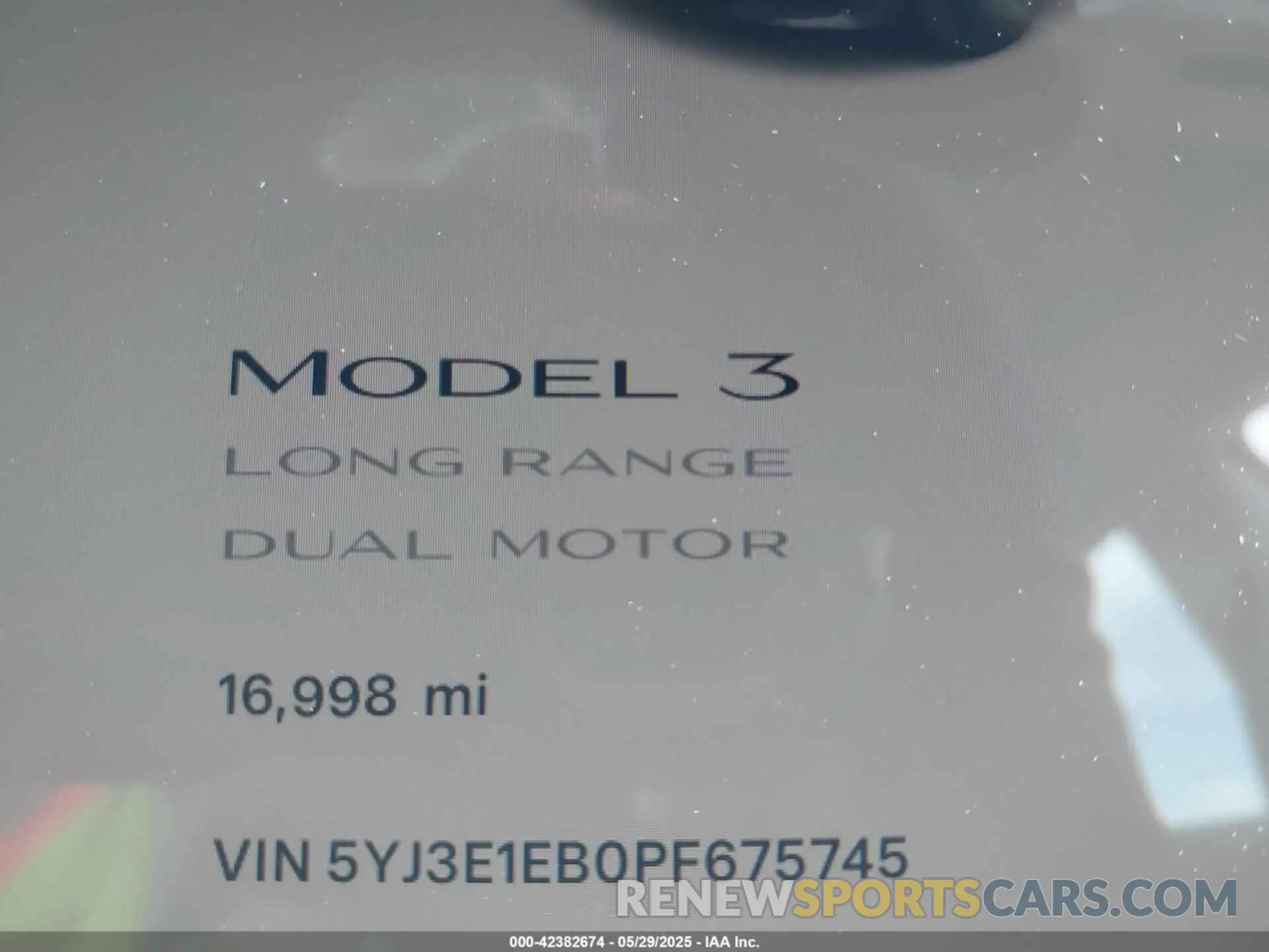 7 Photograph of a damaged car 5YJ3E1EB0PF675745 TESLA MODEL 3 2023