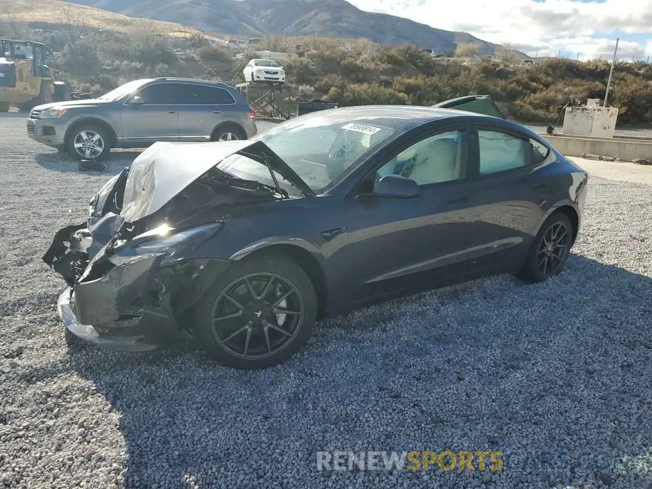 1 Photograph of a damaged car 5YJ3E1EB0PF683800 TESLA MODEL 3 2023