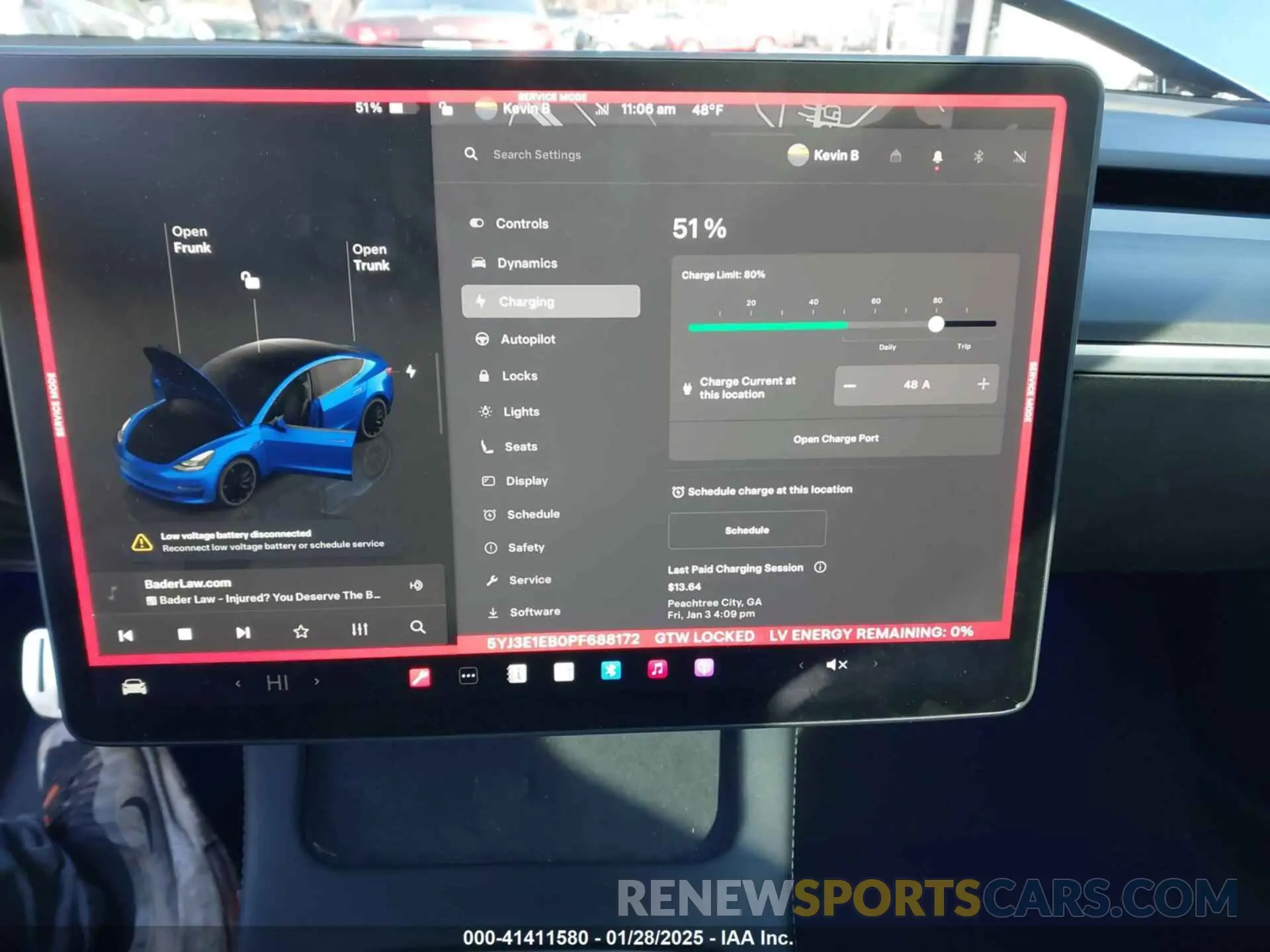 17 Photograph of a damaged car 5YJ3E1EB0PF688172 TESLA MODEL 3 2023