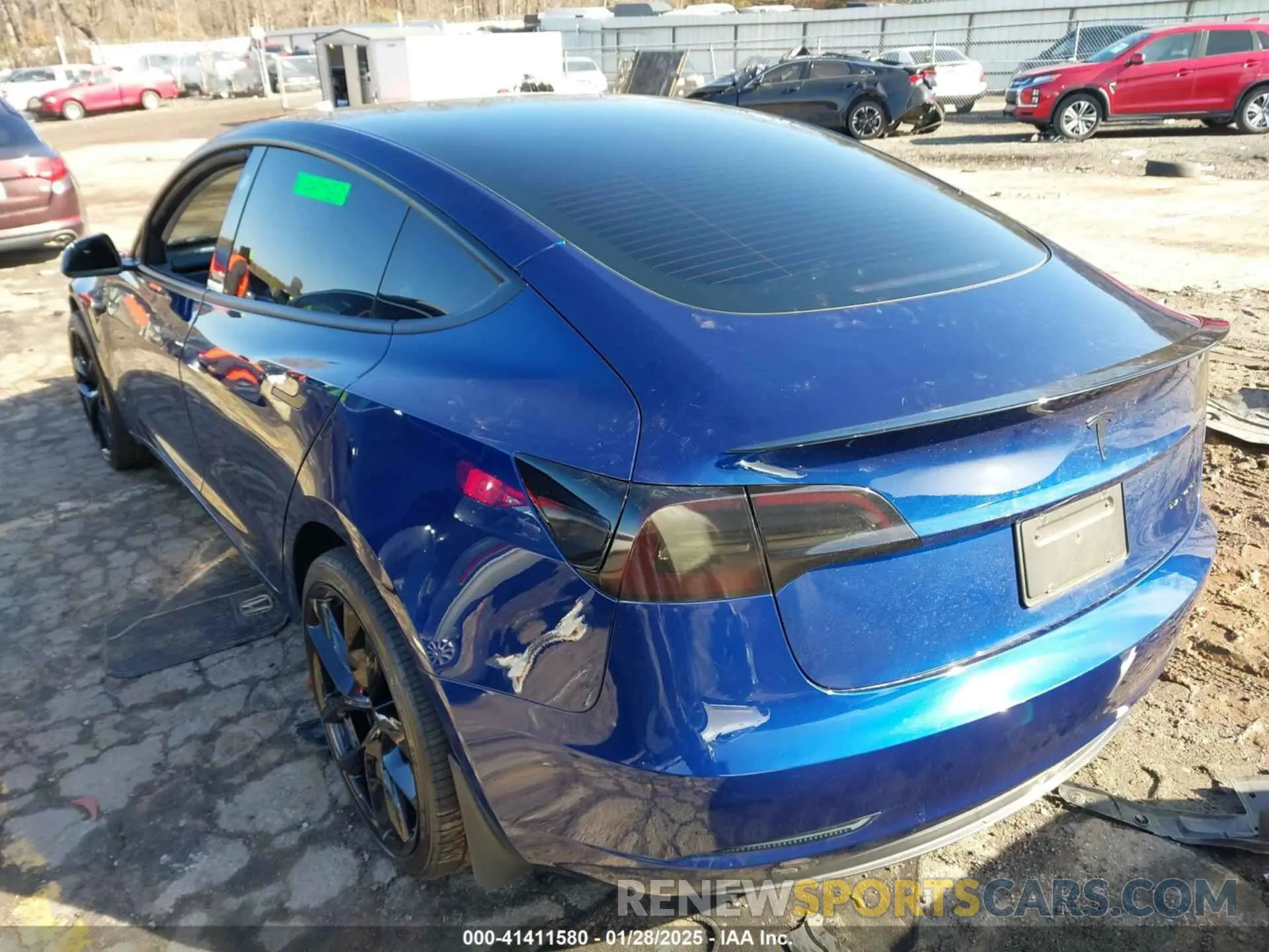3 Photograph of a damaged car 5YJ3E1EB0PF688172 TESLA MODEL 3 2023