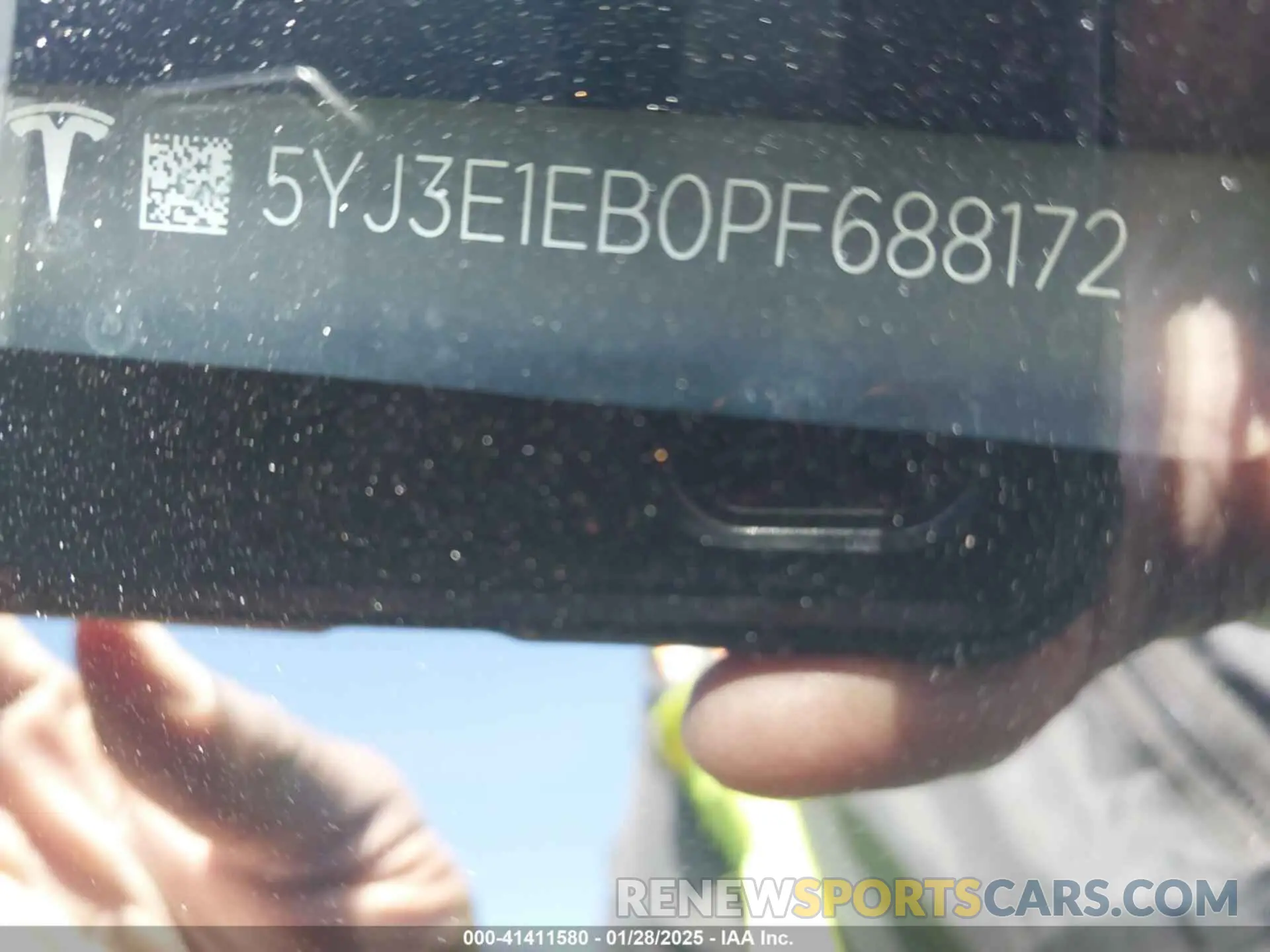9 Photograph of a damaged car 5YJ3E1EB0PF688172 TESLA MODEL 3 2023