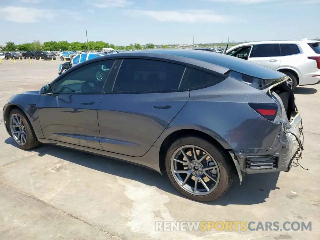 2 Photograph of a damaged car 5YJ3E1EB1PF390262 TESLA MODEL 3 2023