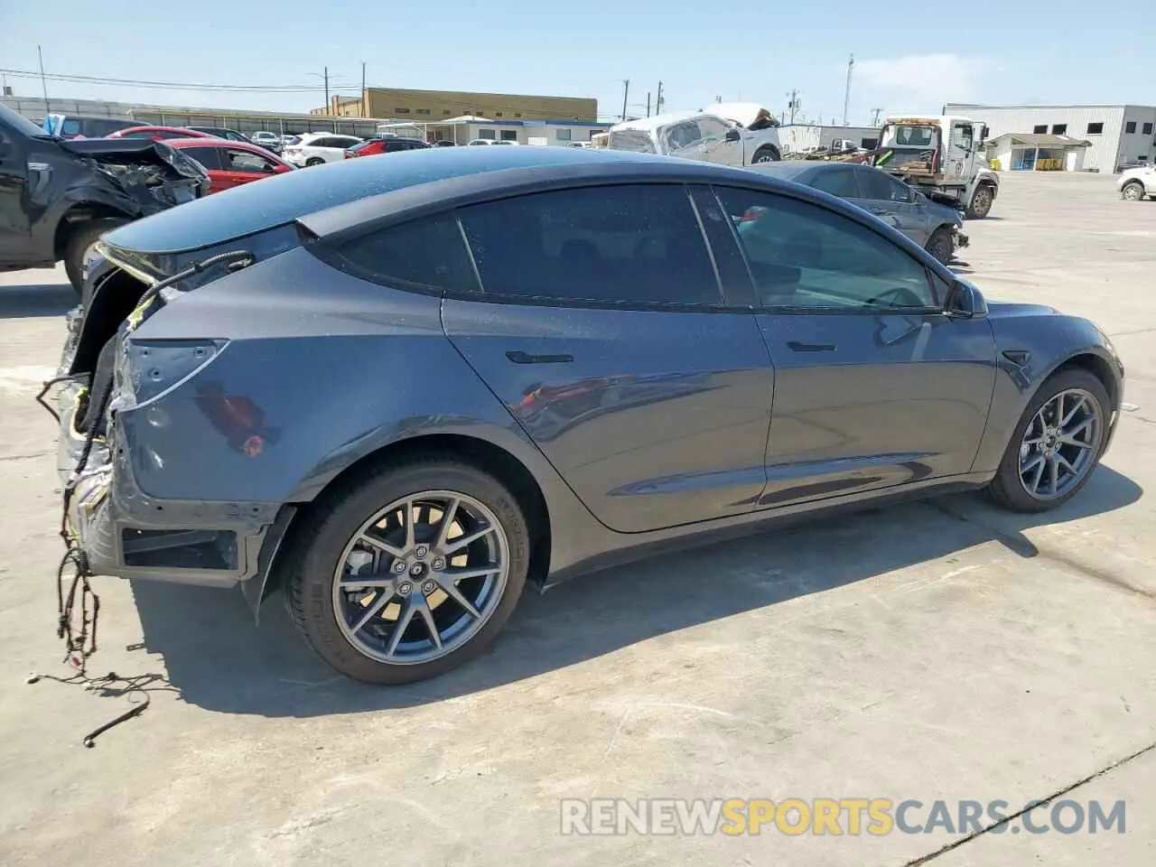 3 Photograph of a damaged car 5YJ3E1EB1PF390262 TESLA MODEL 3 2023