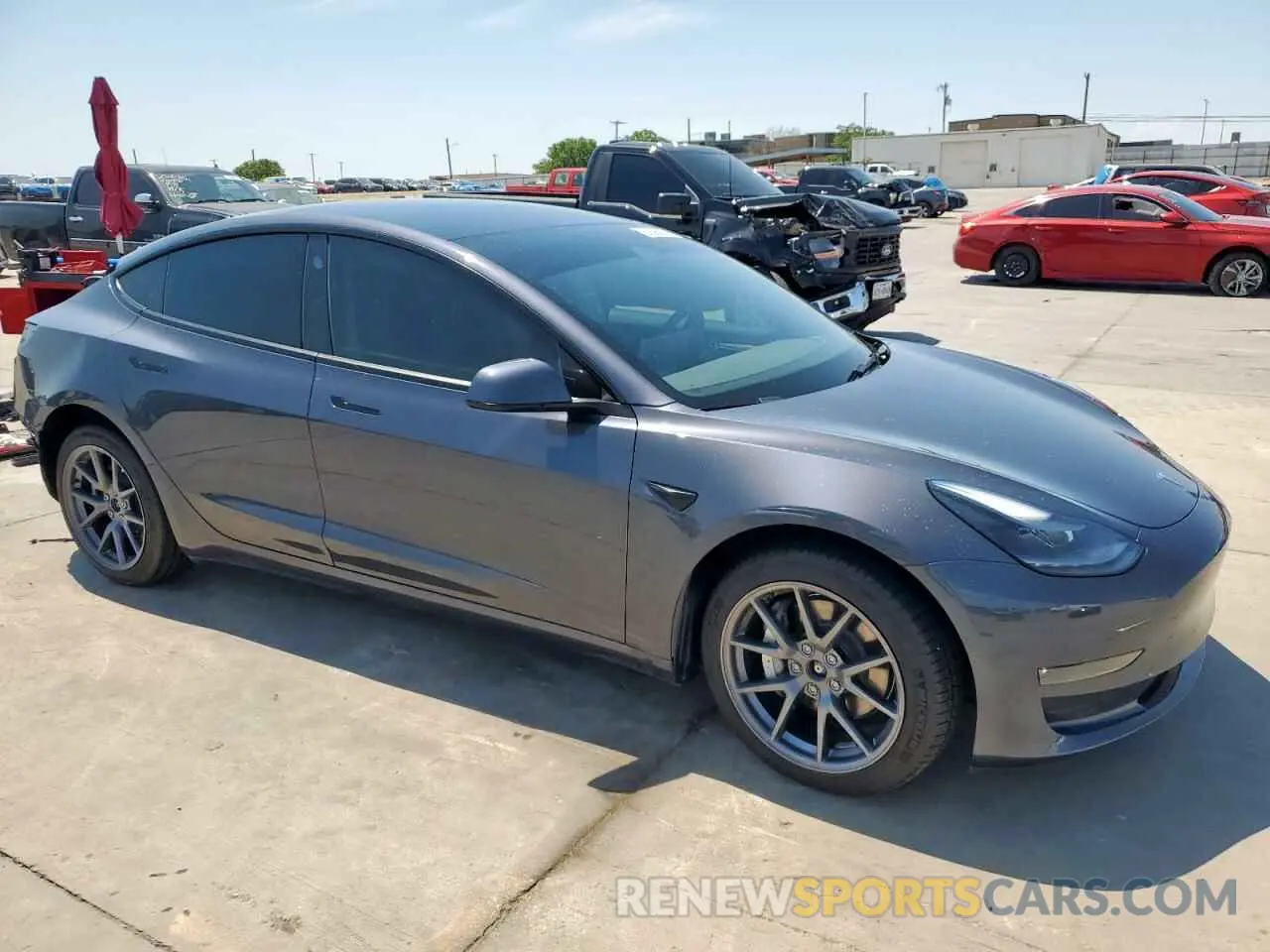 4 Photograph of a damaged car 5YJ3E1EB1PF390262 TESLA MODEL 3 2023