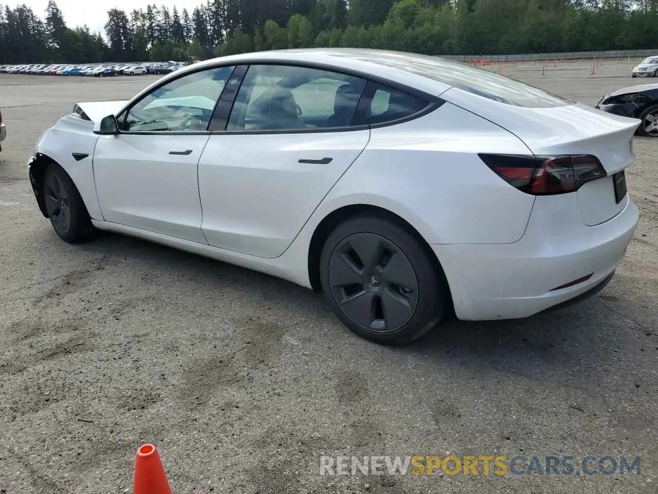 2 Photograph of a damaged car 5YJ3E1EB1PF603100 TESLA MODEL 3 2023