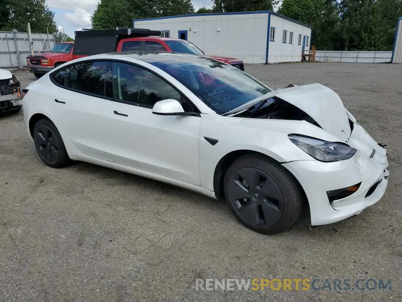 4 Photograph of a damaged car 5YJ3E1EB1PF603100 TESLA MODEL 3 2023