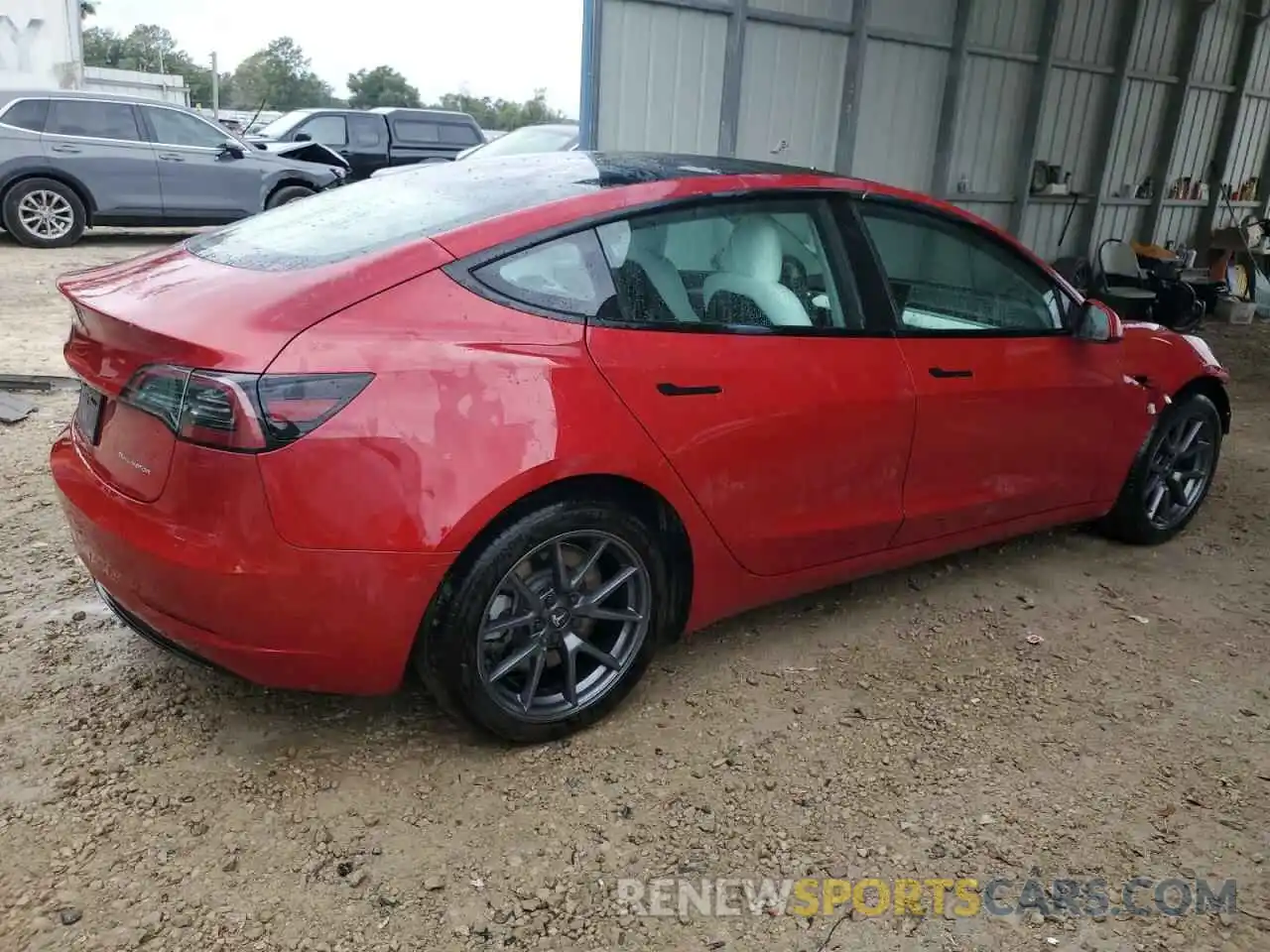 3 Photograph of a damaged car 5YJ3E1EB1PF631754 TESLA MODEL 3 2023