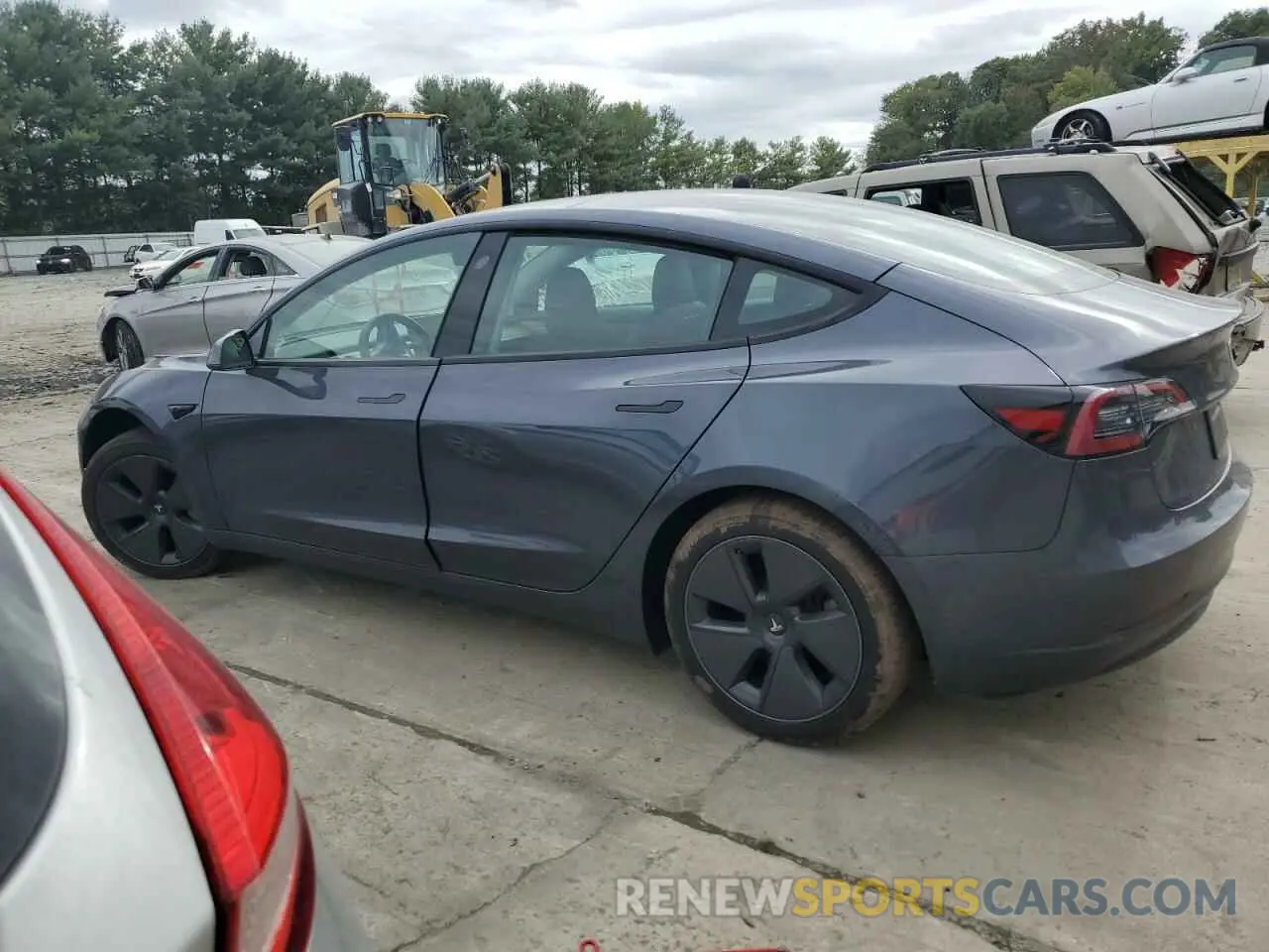 2 Photograph of a damaged car 5YJ3E1EB1PF634072 TESLA MODEL 3 2023
