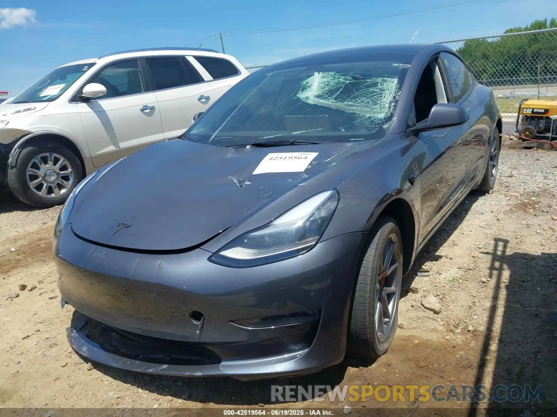 2 Photograph of a damaged car 5YJ3E1EB1PF663054 TESLA MODEL 3 2023