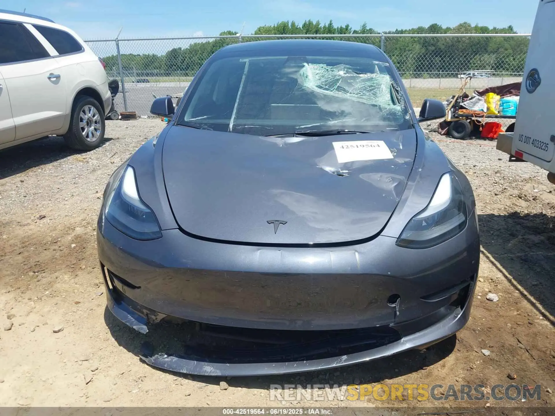 6 Photograph of a damaged car 5YJ3E1EB1PF663054 TESLA MODEL 3 2023