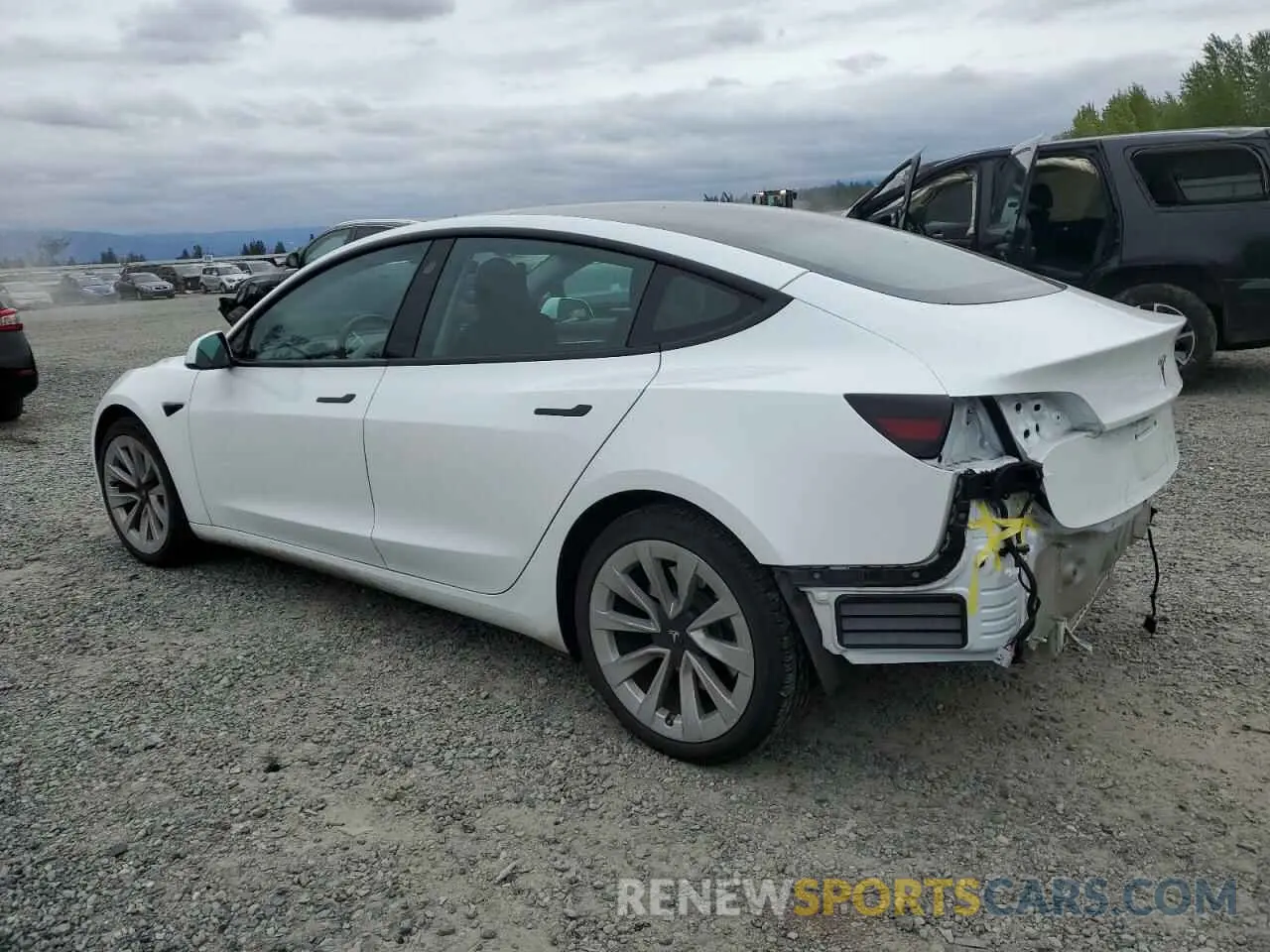 2 Photograph of a damaged car 5YJ3E1EB1PF665368 TESLA MODEL 3 2023