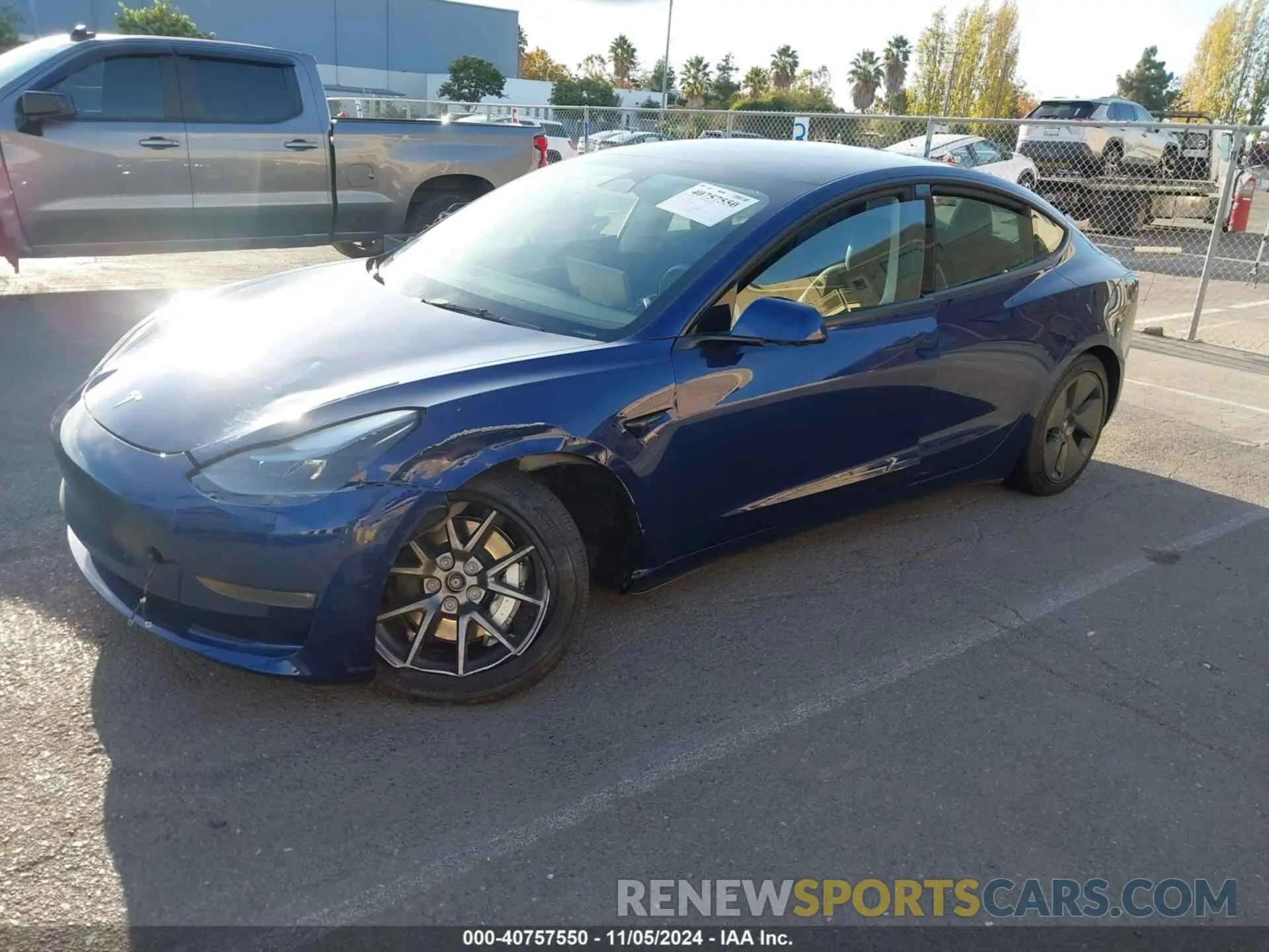 2 Photograph of a damaged car 5YJ3E1EB1PF670540 TESLA MODEL 3 2023