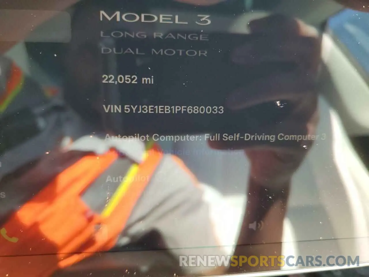 9 Photograph of a damaged car 5YJ3E1EB1PF680033 TESLA MODEL 3 2023