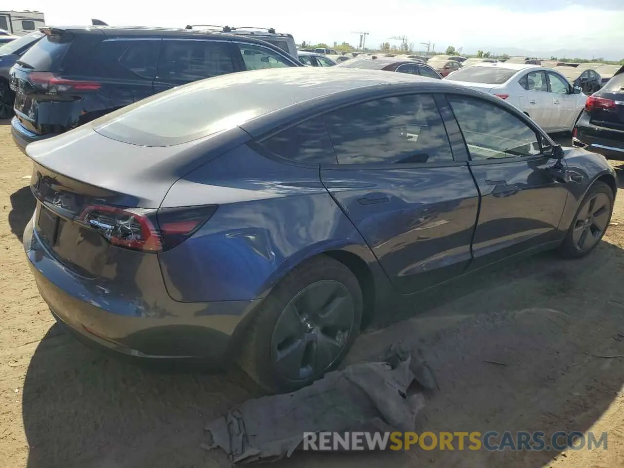 3 Photograph of a damaged car 5YJ3E1EB1PF688455 TESLA MODEL 3 2023