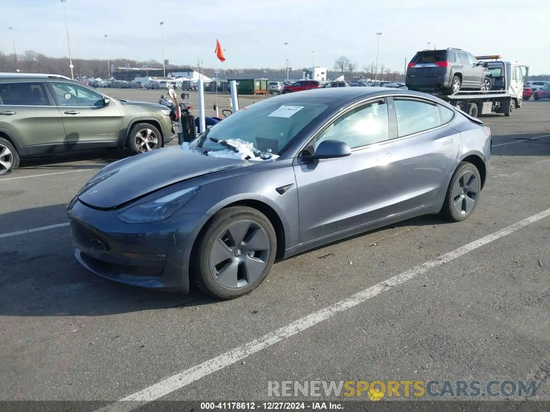 2 Photograph of a damaged car 5YJ3E1EB1PF703360 TESLA MODEL 3 2023